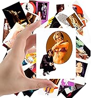 Vista 5 de Calcomanías grandes (24 piezas de 2.5 x 3.5 pulgadas) Giallo Slasher WIP Vintage Trash Pósters de películas de terror