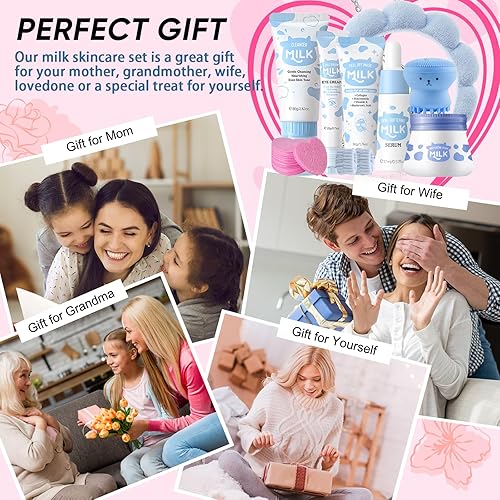 Miniatura 7 de Cuidado de la piel de leche para niños y adolescentes, regalos de cumpleaños y Navidad, cuidado de la piel para niñas de 8 a 12 años, cuidado de la