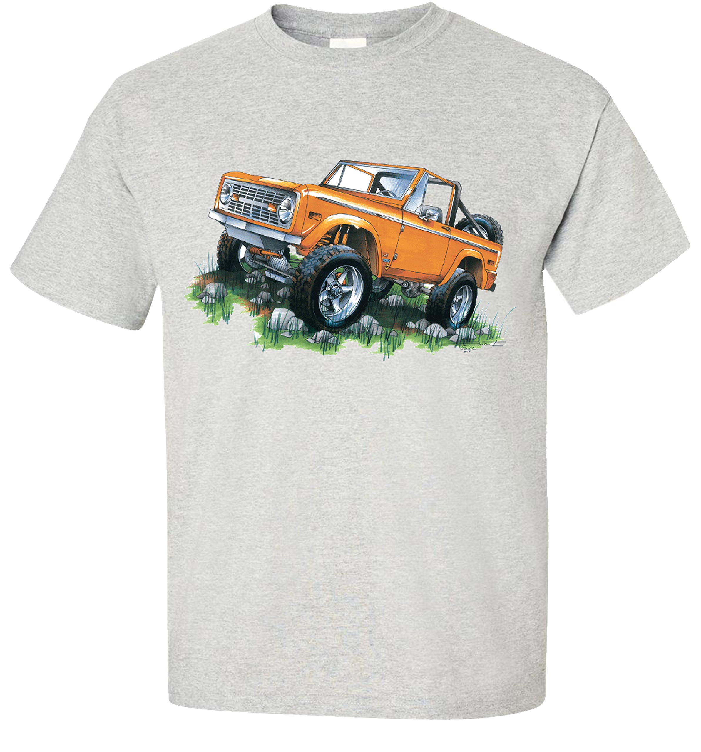 Orange Classic Ford Bronco 4x4 T-Shirt