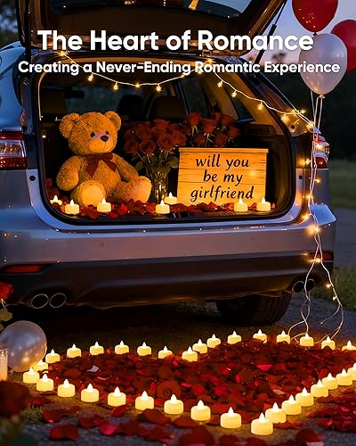 Miniatura 14 de Amagic Paquete de 24 velas LED sin llama, funciona con pilas, velas eléctricas falsas para votivo, Halloween, Navidad, decoración del hogar, boda