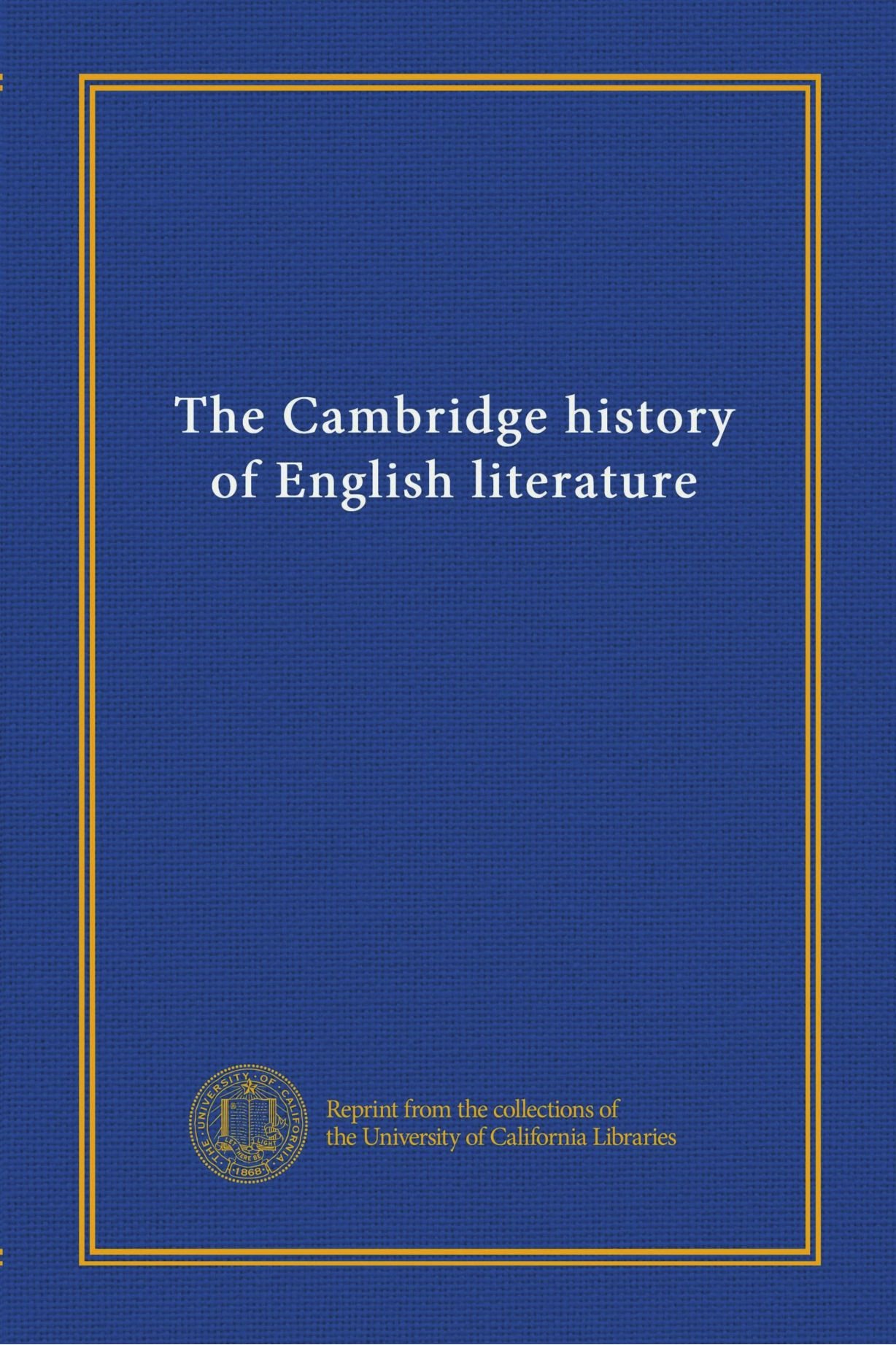Storia della letteratura inglese di Cambridge (v.14)