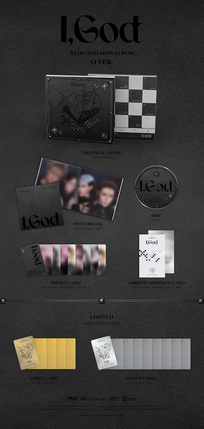 XLOV I,God Album [O ver.]+Pre Order Benefits+BolsVos Exclusive Idol-Inspired Digital Merches