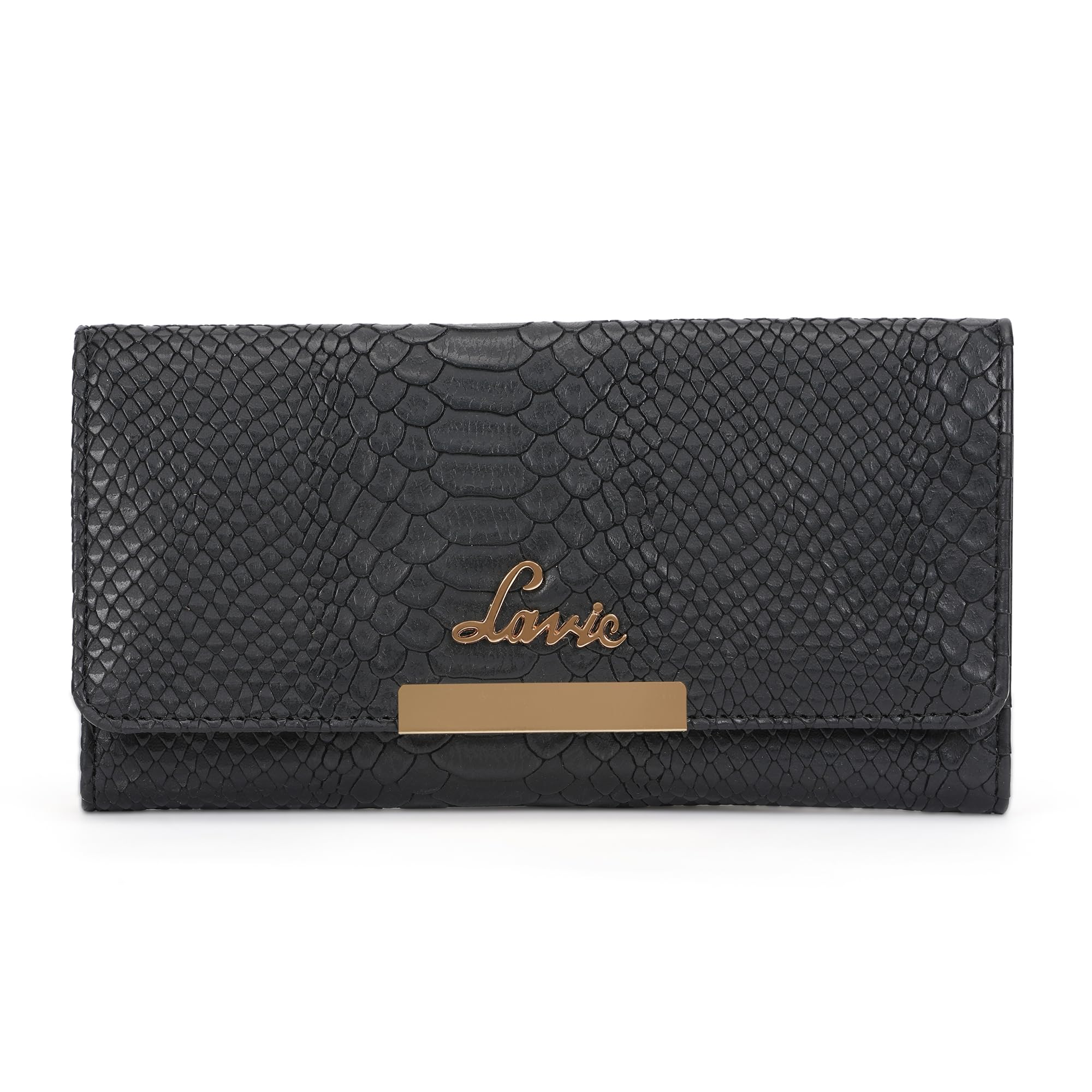 Women's Croco Trifiano Trifold Wallet | Ladies Purse Handbag-image-10