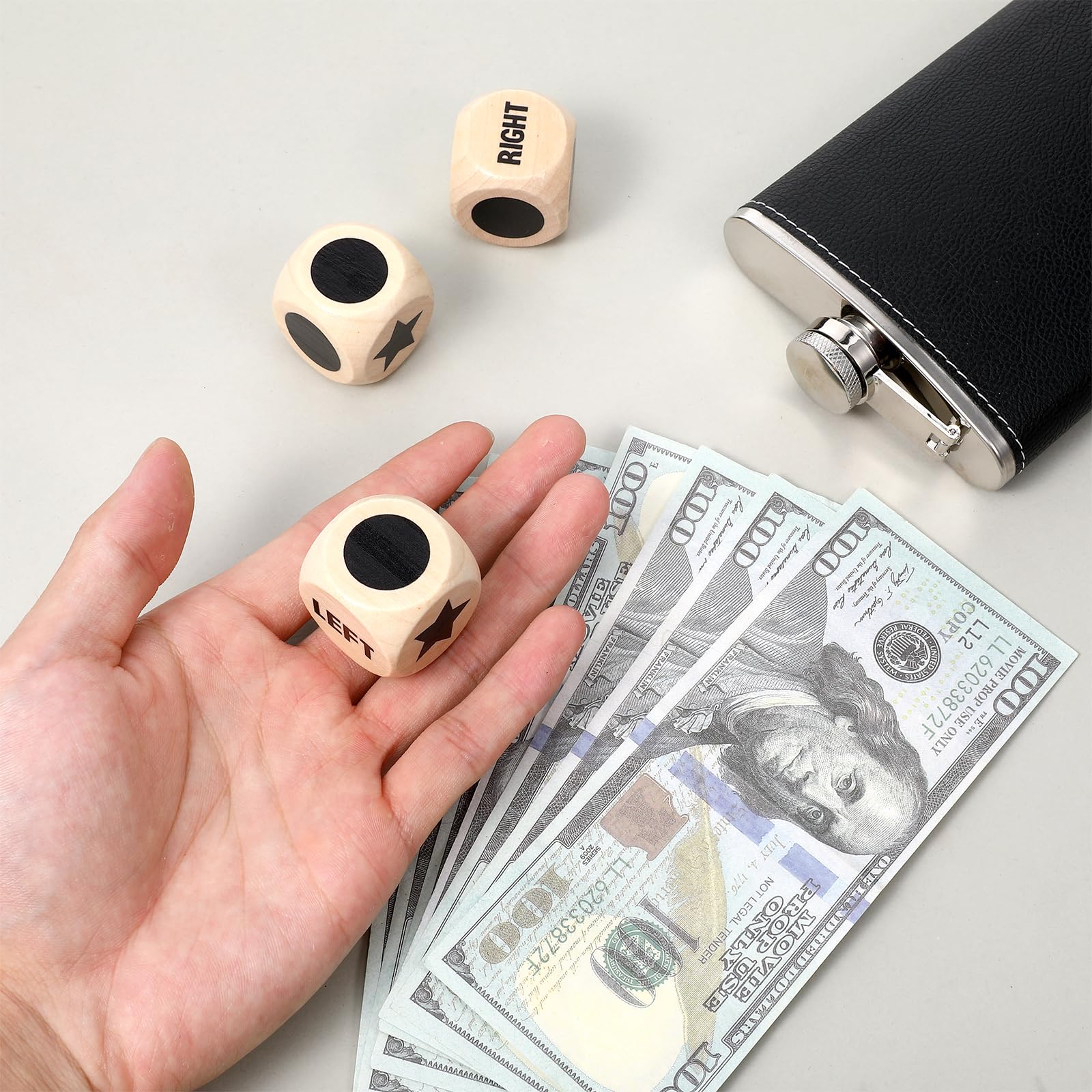 Amazon.com: KFHENSOMR 3Pcs Left Right Center Game Dice 1.2 Inch