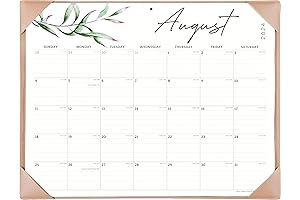 Cabbrix Large Desk Pad Calendar 2024-2025 with Desk Mat, 21 x 16.5 Inch