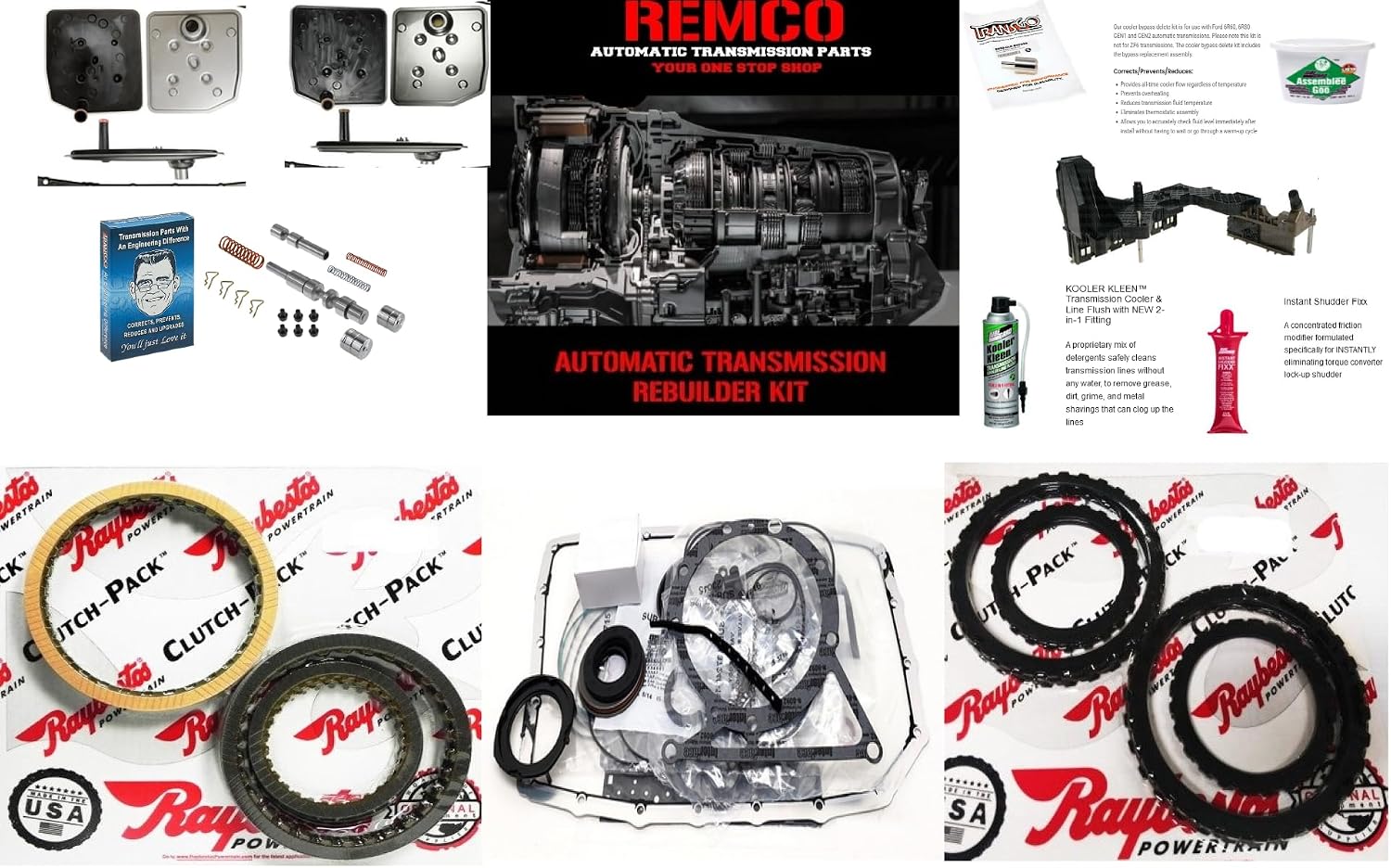 6R80 E AUTOMATIC TRANSMISSION DELUXE KIT WITH FRICTIONS STEELS FILTER SHIFT KIT (08-14)