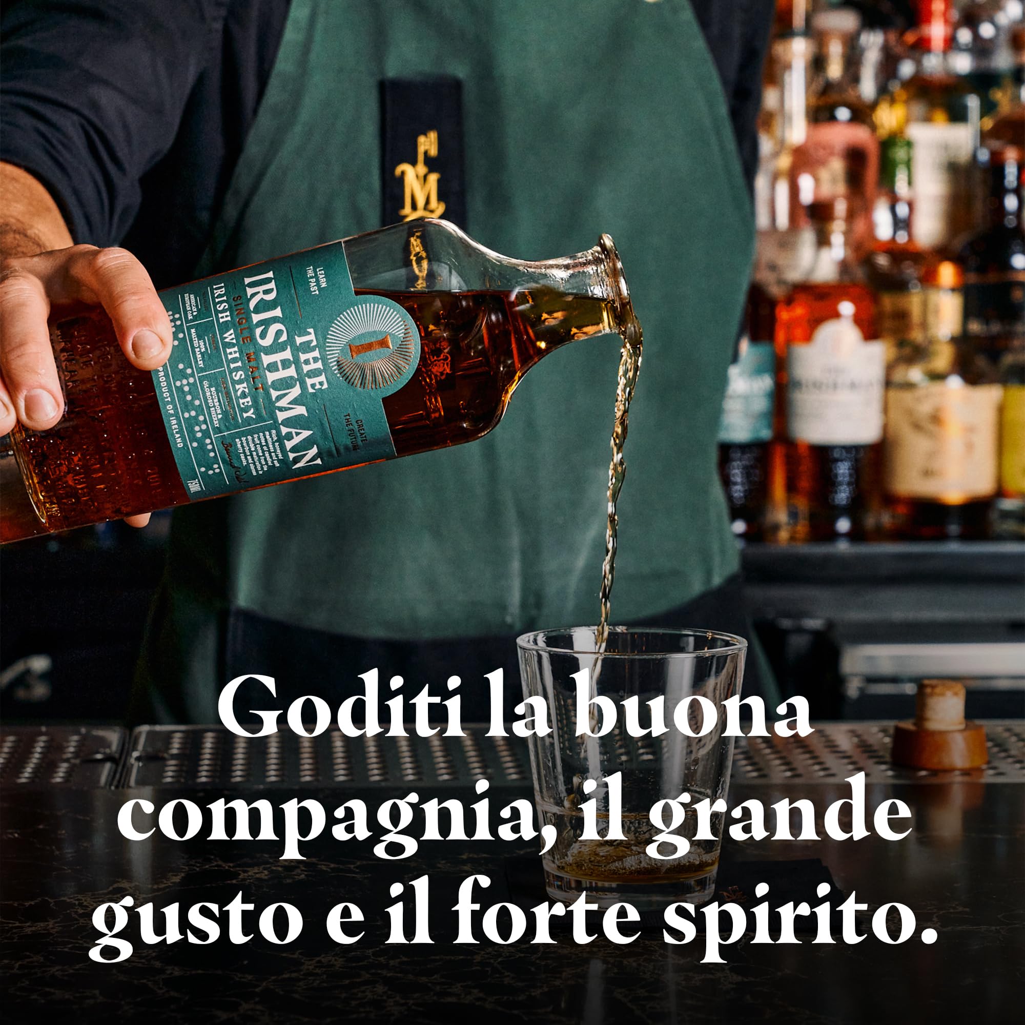 The Irishman Single Malt Whisky Irlandese - Tripla distillazione, 100% orzo e invecchiato in botte di quercia - 40% vol - Bottiglia da 70 cl (0,7 litri)