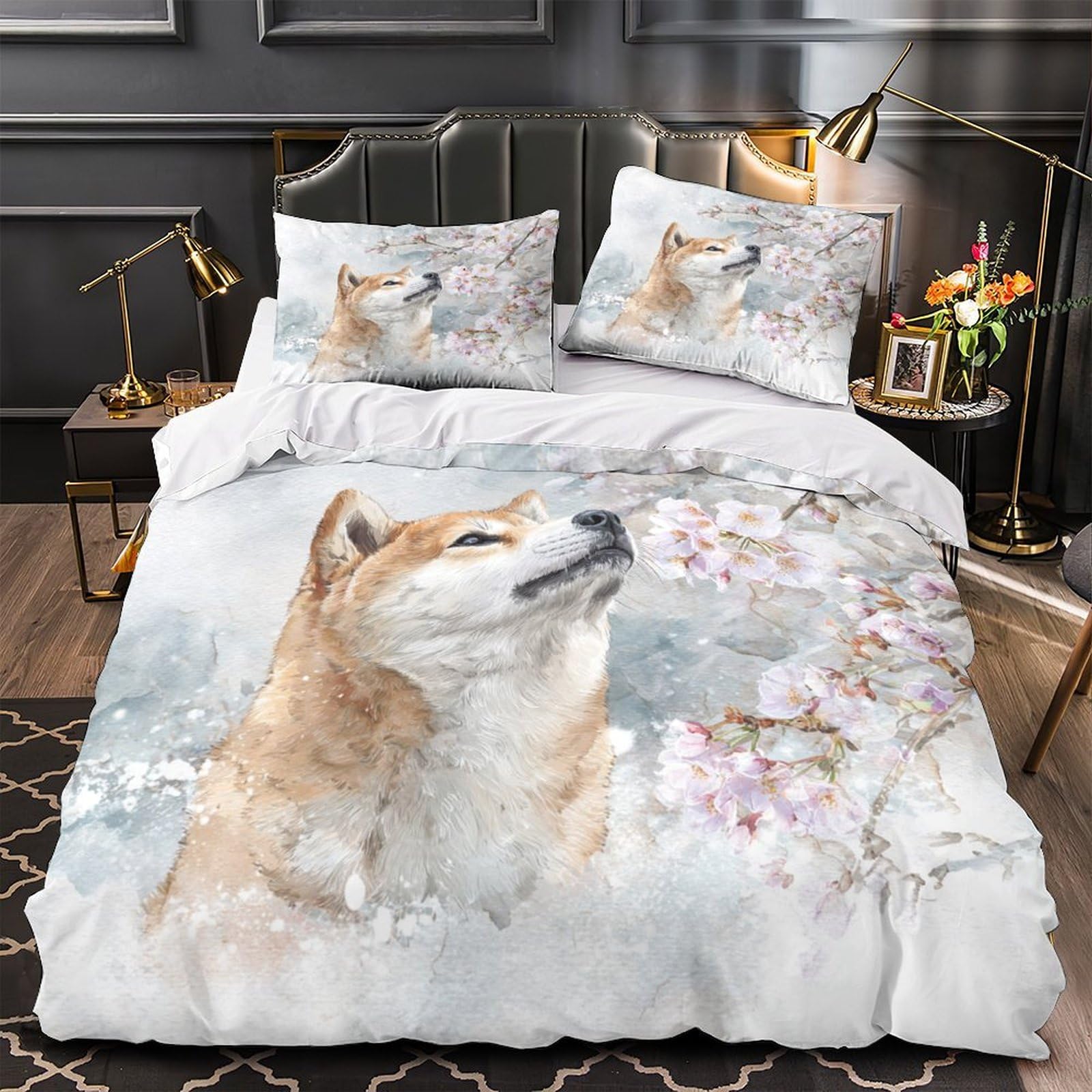 Linge de lit mouton 3D en microfibre résistante de qualité supérieure