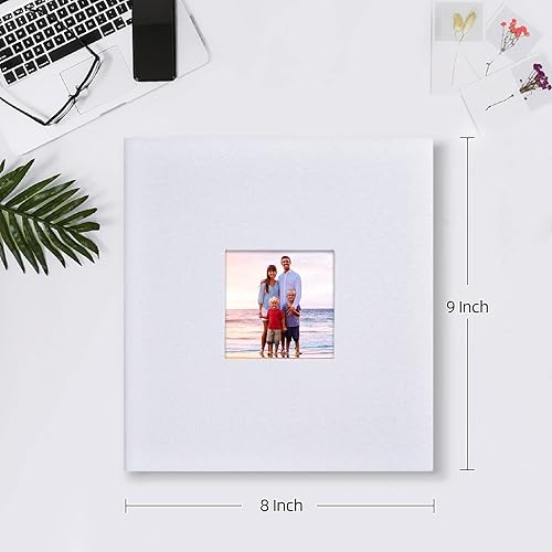 Miniatura 2 de Mublalbum Álbum de fotos pequeño de 4 x 6 pulgadas, 200 fotos, cubierta de lino, libro de fotos con bolsillos horizontales para boda, aniversario