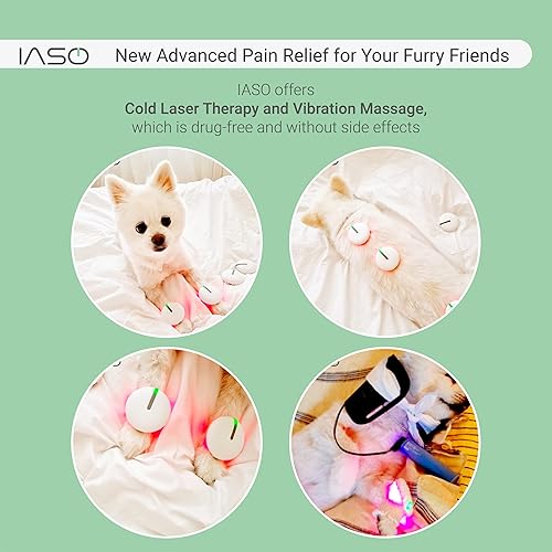 Miniatura 5 de [IASO] Dispositivo de terapia de luz roja y masajeador - Registrado por la FDA, alivio del dolor con láser frío (no LED) para espalda, pies, cuello,