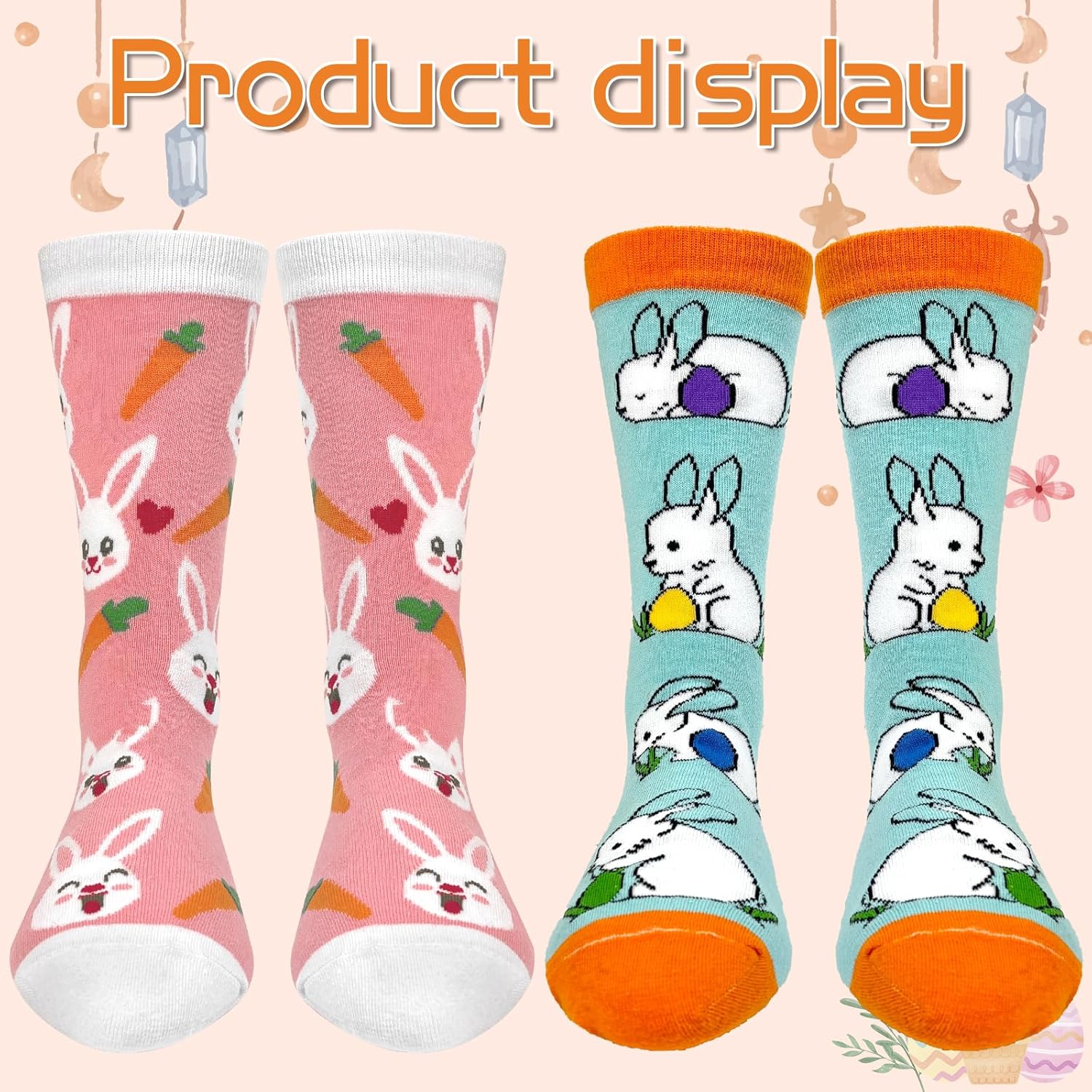 Easter Bunny Socks for Women Novelty Rabbit Socks Funny Bunny Gifts for Easter - Image 6