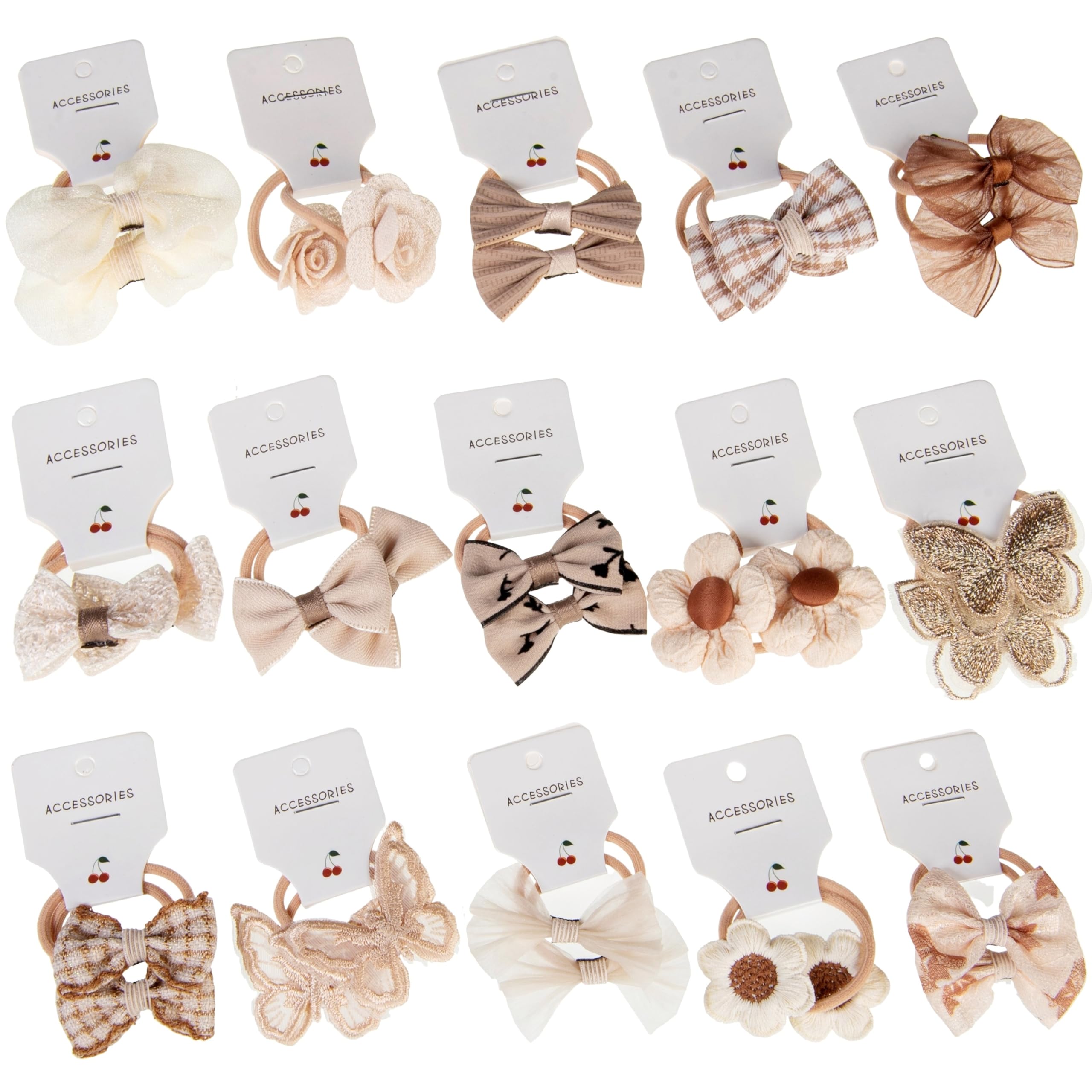 30 Pièces Elastique Cheveux Fille Bébé, Bandeau Élastique