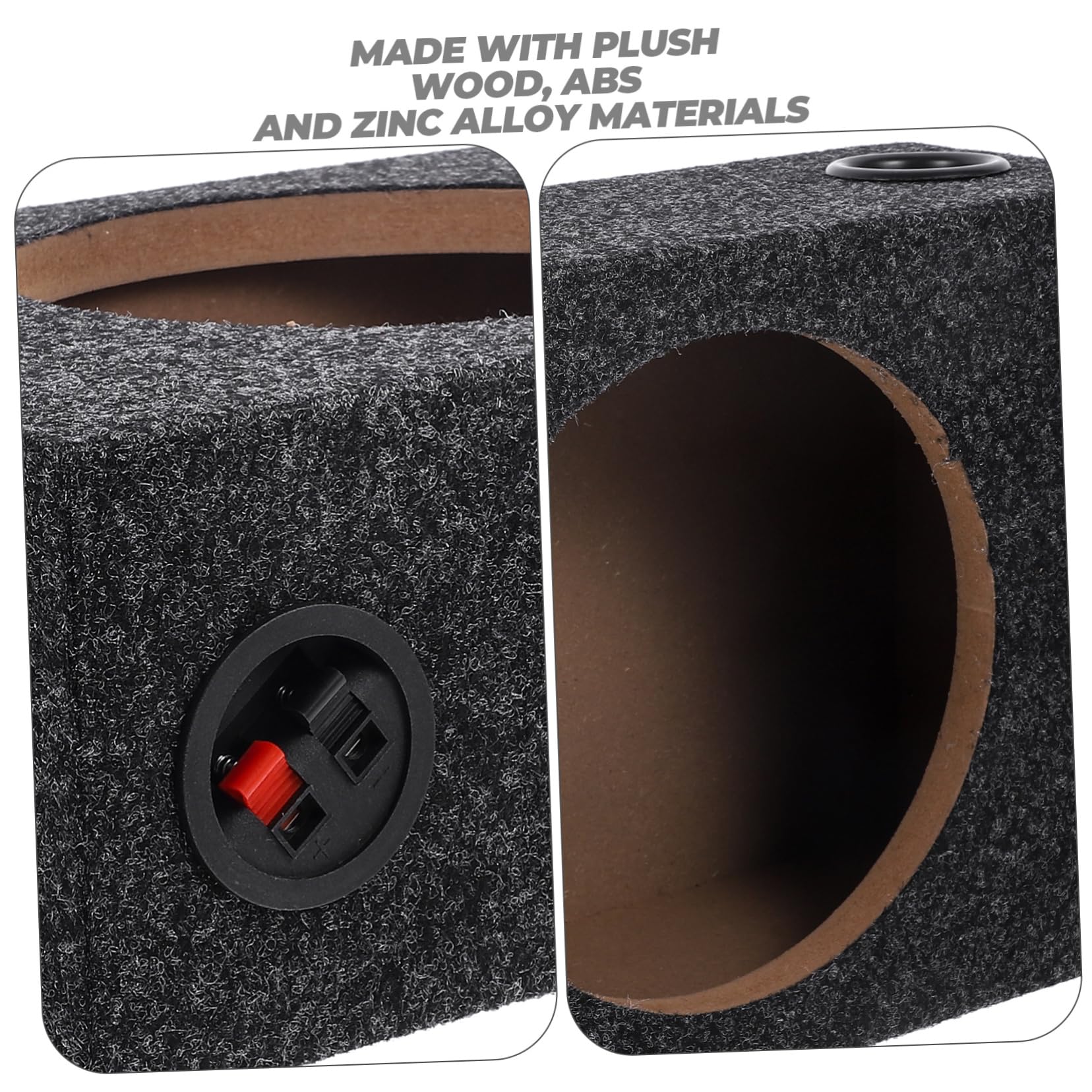 Tappeti Box Sub Scatola Di Altoparlanti In Legno Singolo Subwoofer Da 8 Pollici Custodia Sigillata Tappeto Passivo In Lega Di Zinco Scatola Vuota Di Legno Altoparlante Audio Basso