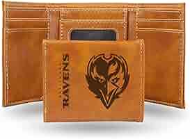 Amazon.com: NFL Baltimore Ravens Men's Trifold Brown Wallet