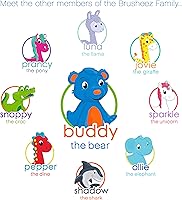 Vista 5 de Brusheez Paquete de 2 cabezales de cepillo de dientes electrónico (Buddy The Bear)