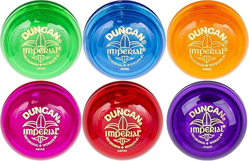 Duncan Imperial Yo-Yo - Juego de regalo de seis unidades, incluye uno de cada color (verde, azul, naranja, fucsia, rojo, morado)