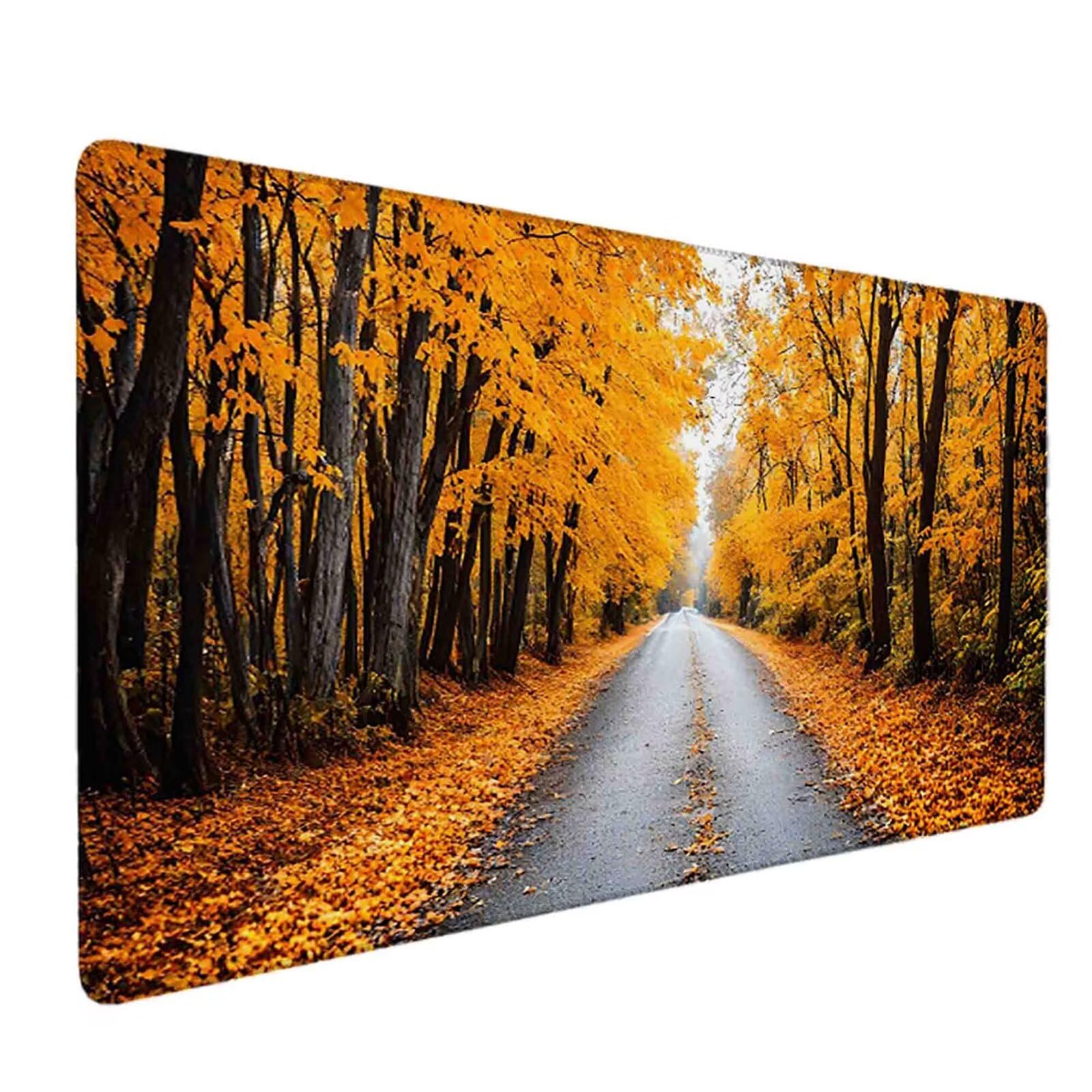 Tappetino Mouse Arancia Mousepad Albero Tappetino Mouse XXL 1200 x 600mm Sottomano Scrivania Grande con Base in Gomma Antiscivolo Accessori Gaming, Migliora Precisione e Velocità per PC, Laptop r8016