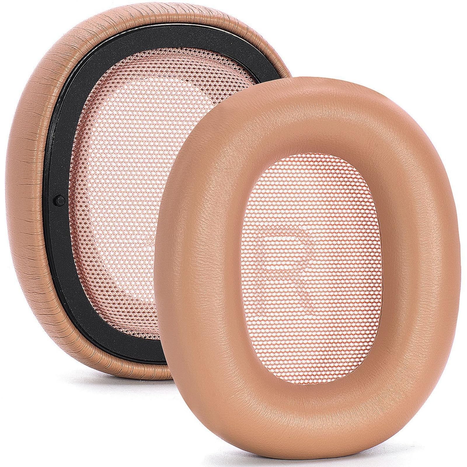 1 par de almohadillas de piel de oveja para orejas de espuma viscoelástica para auriculares H100, cojines de piel de oveja