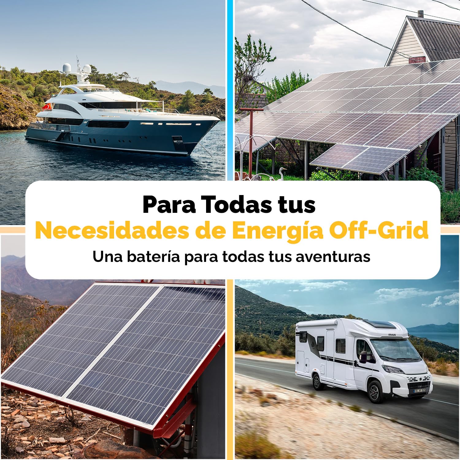 Batería de alimentación Gel Electronicx 12V 80Ah – Batería 12 voltios 80 Ah – batería Solar para Autocaravana, Furgoneta y Barco – acumulador de Gel para fotovoltaica, Camping, Marina