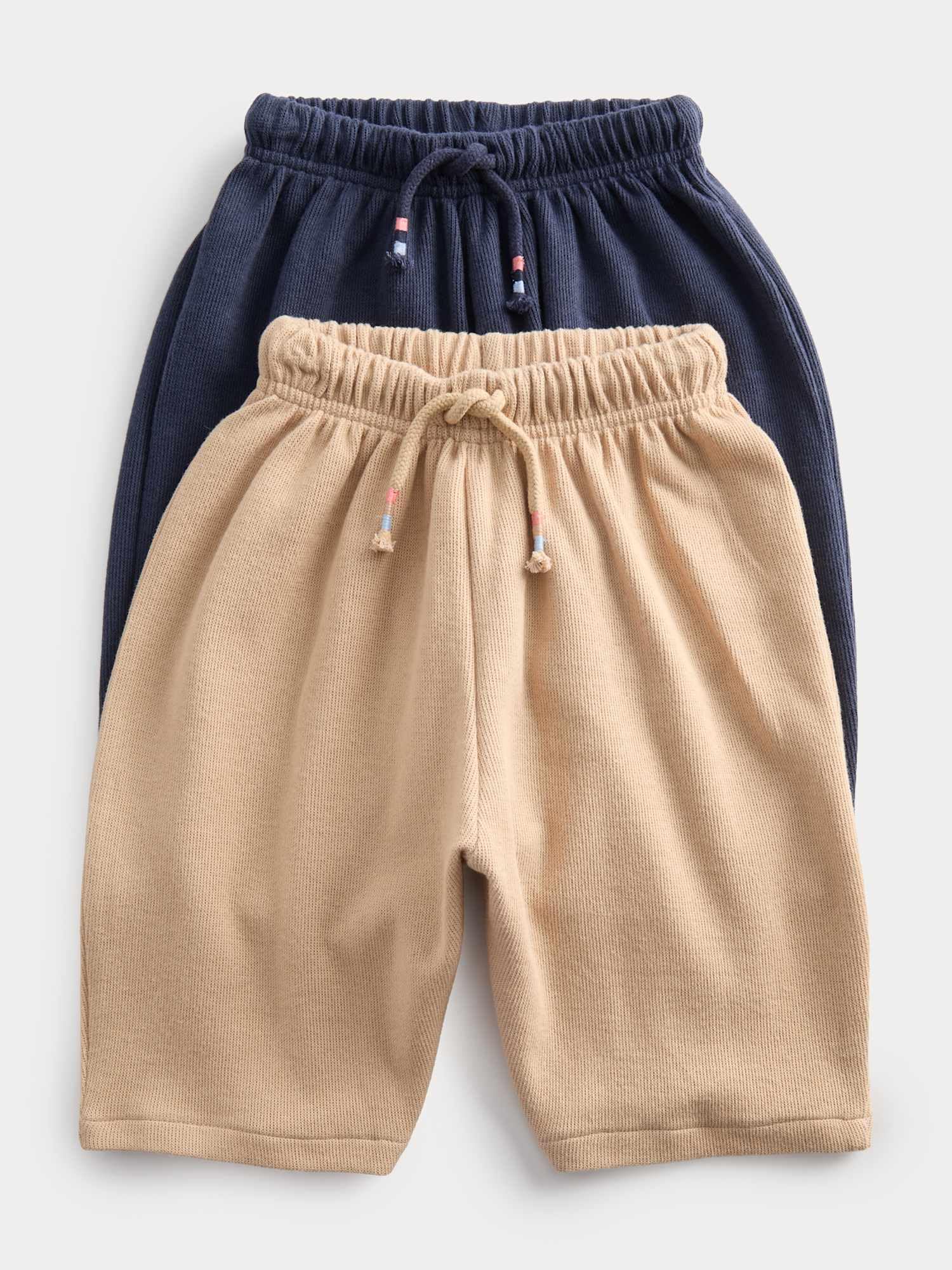 Marks & Spencer 2er-Pack Baby Baumwollreiche Jogginghosen – Elastische Taille – Mit Kordelzug – Bequem