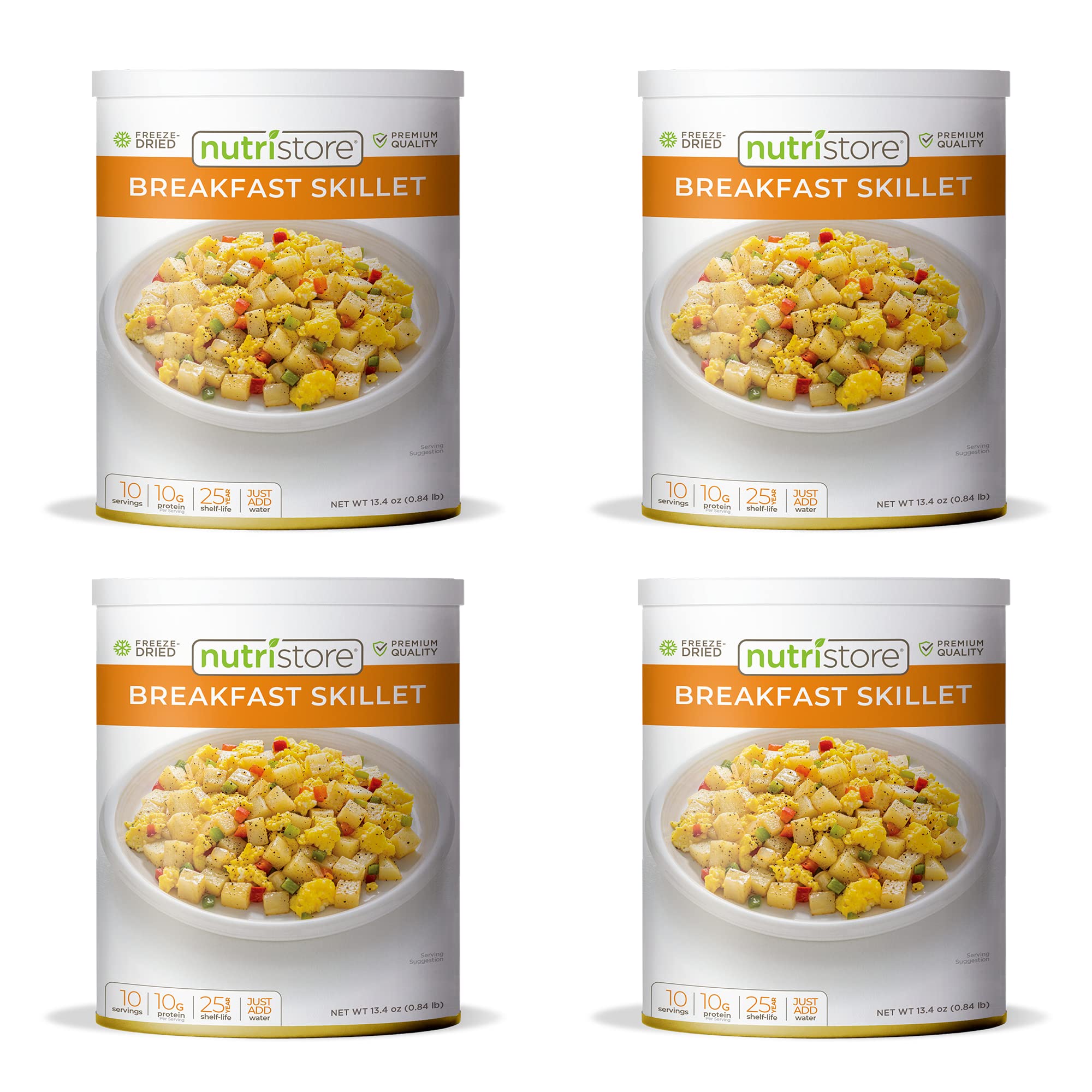 Nutristore Freeze-Dried Breakfast Skillet | Emergency Survival Bulk Food Storage Meal | Perfect for 