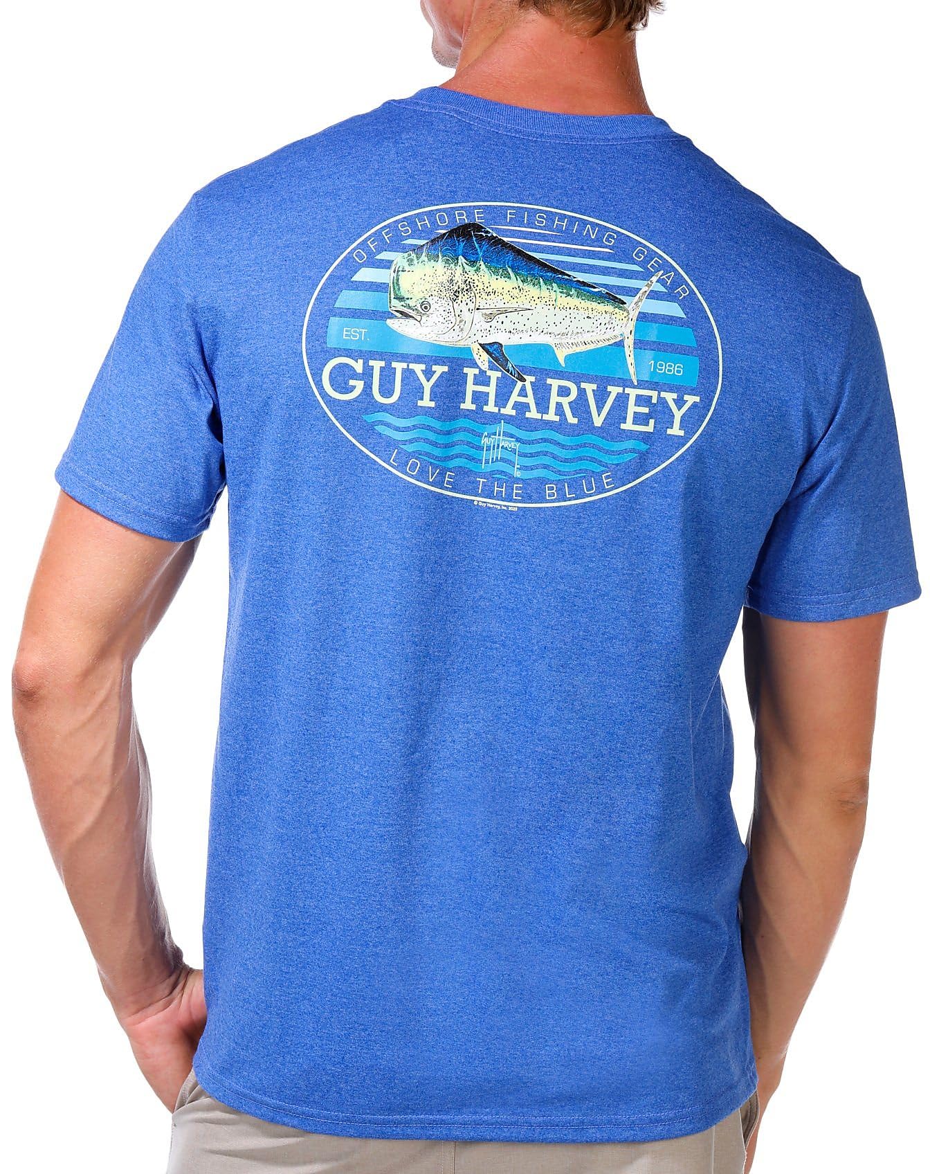 Guy Harvey Men's Palm Silos Short Sleeve T-Shirt