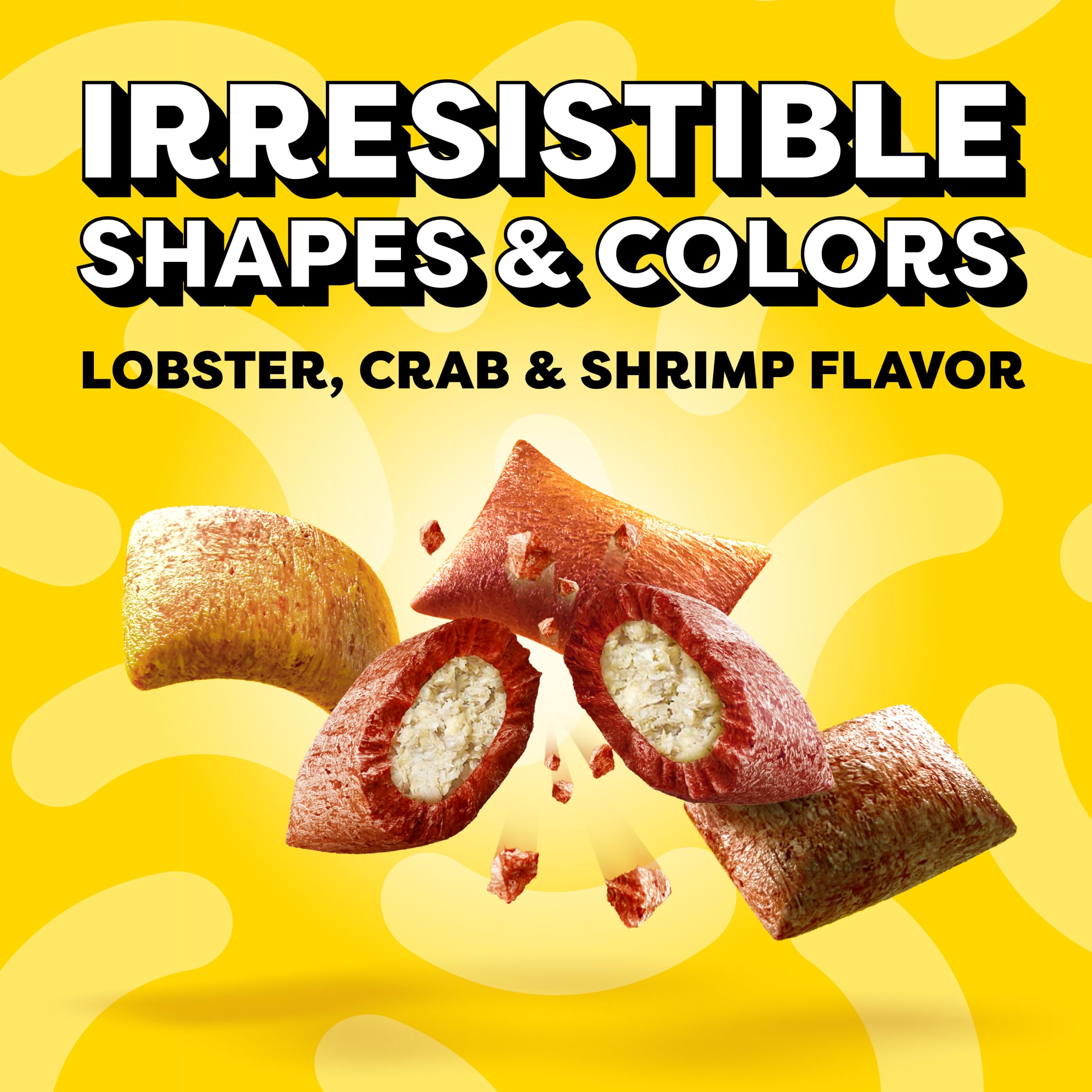 Temptations ShakeUps Cat Treats Crustacean Celebration 5.29 oz | Under 2 calories per treat resealable stay-fresh pouch 100% complete & balanced adult cat food use as snack or meal topper product thumbnail 4