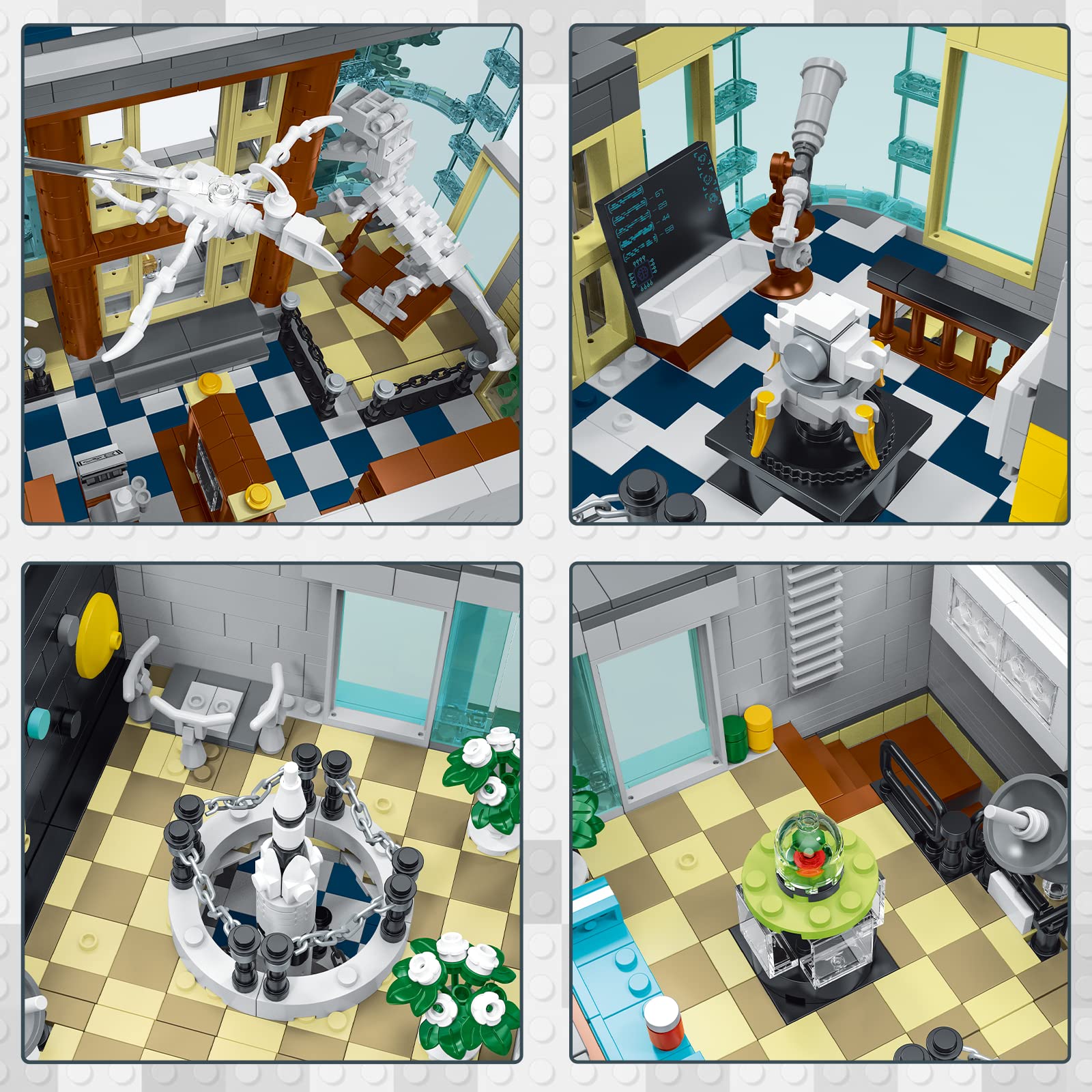 JMBricklayer Building Blocks for Adults Science Museum, House Model Display and Collection Office Room Decor, City Technology Construction Sets Ideas Gifts, Educational Toys for Boys and Girls 21104