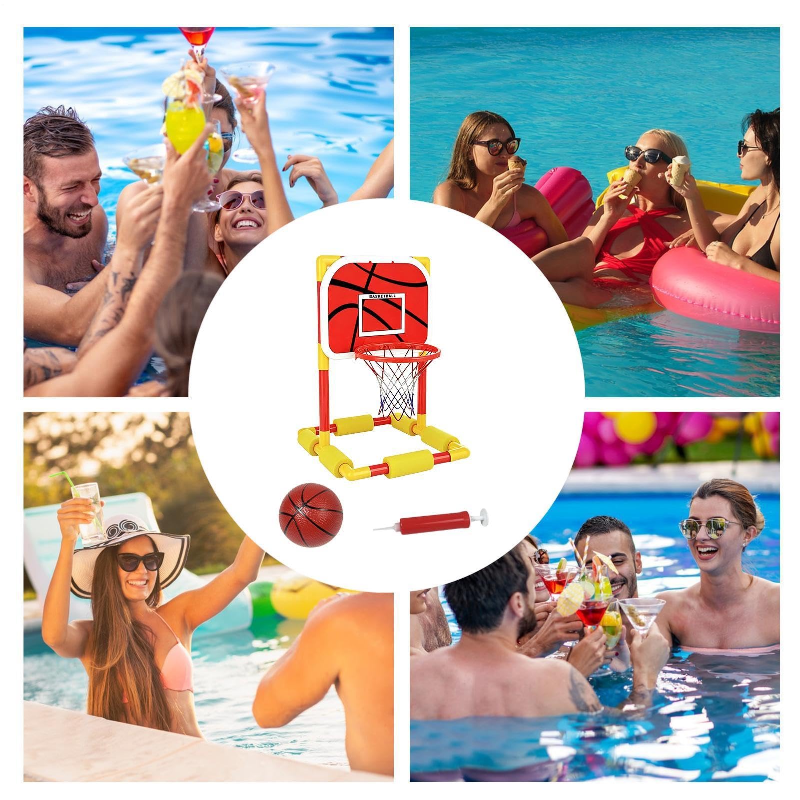 Panier de basket pour piscine, divertissement et entraînement