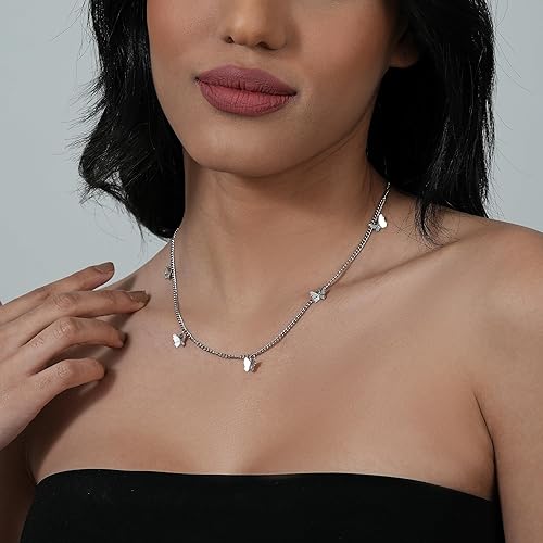 Miniatura 3 de Dainty Gold Butterfly Bow Necklace for Women,18k Gold Plated Choker Necklaces for Women Waterproof & Daily & Simple, Gold Jewelry for Women