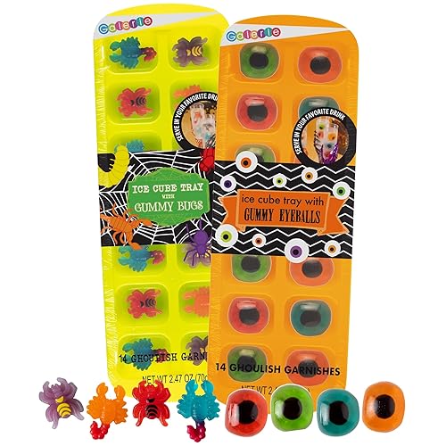 Gomitas de Halloween, bandeja de cubitos de hielo, ojos de caramelo espeluznantes e insectos para bebidas, aperitivos de fiesta temática, 2.47