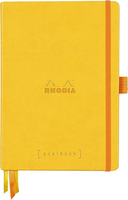Rhodiarama Webnotepad Rembordé Rigide A5 192 Pages Ligné Microperforé Papier Ivoire 90g Fermeture élastique - Blanc Sur [[website-short-url