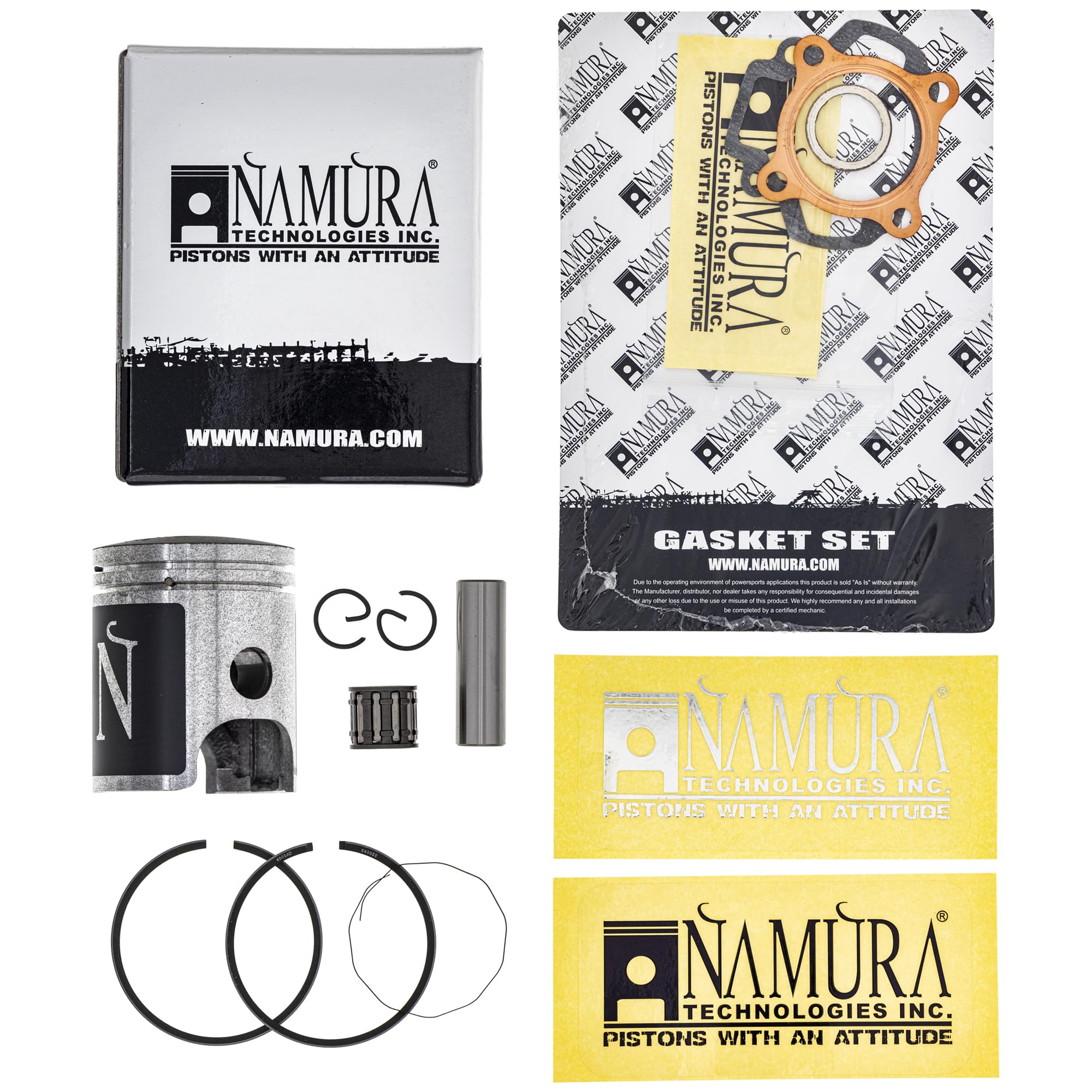 Amazon.com: NICHE Cylinder Namura Piston Gasket Kit for Yamaha