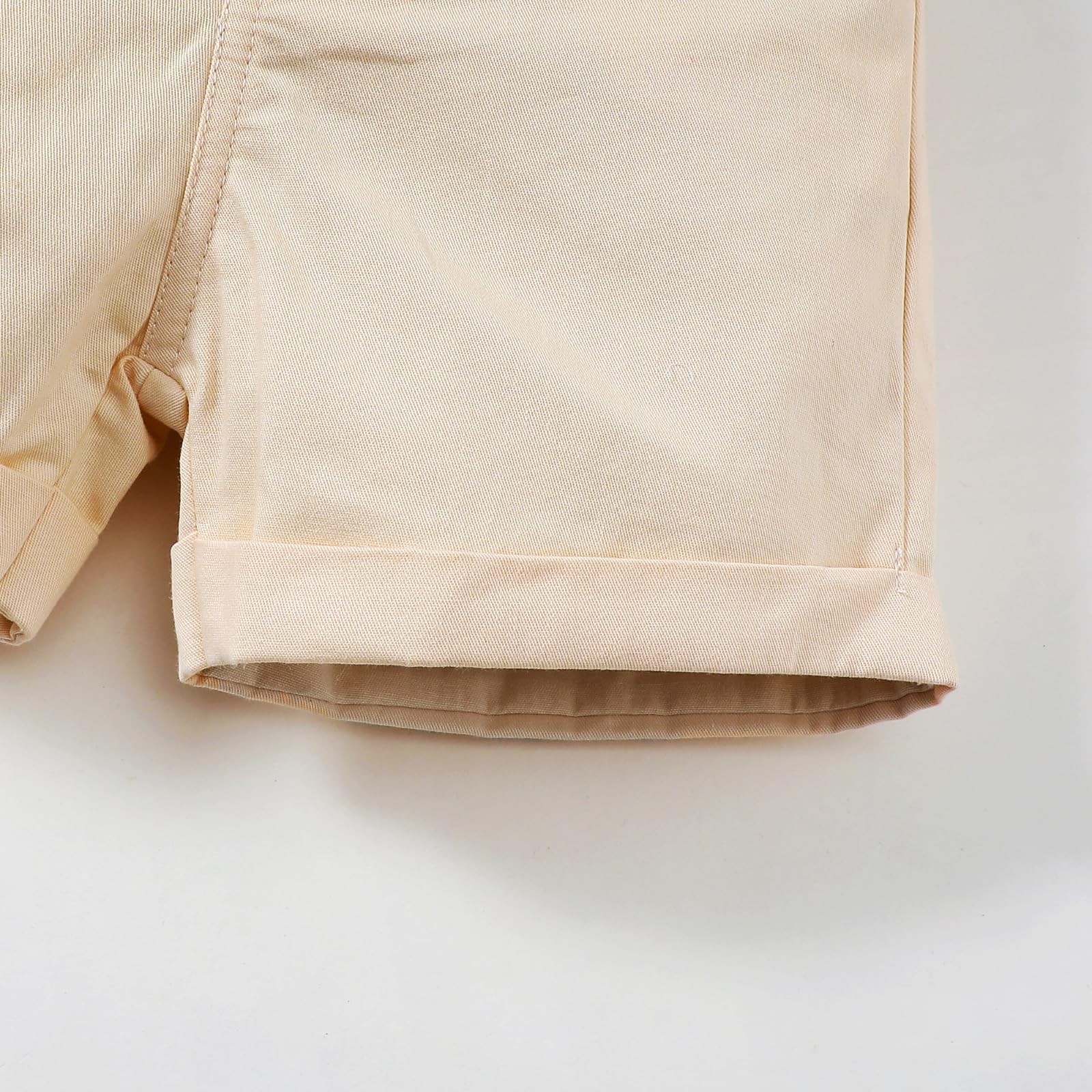 Yanmucy Ensemble de Vêtementsd 'été pour Bébé Garçon Polo à Manches Courtes pour Garçon Short Solide à Taille élastique Vêtements T Shirt Tops Shorts Casual 1-6 ans