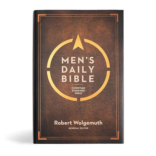 CSB Men's Daily Bible, Hardcover, Black Letter, Reading Plan, Articles, Callouts, Study Tools, Easy-to-Read Bible Serif Type