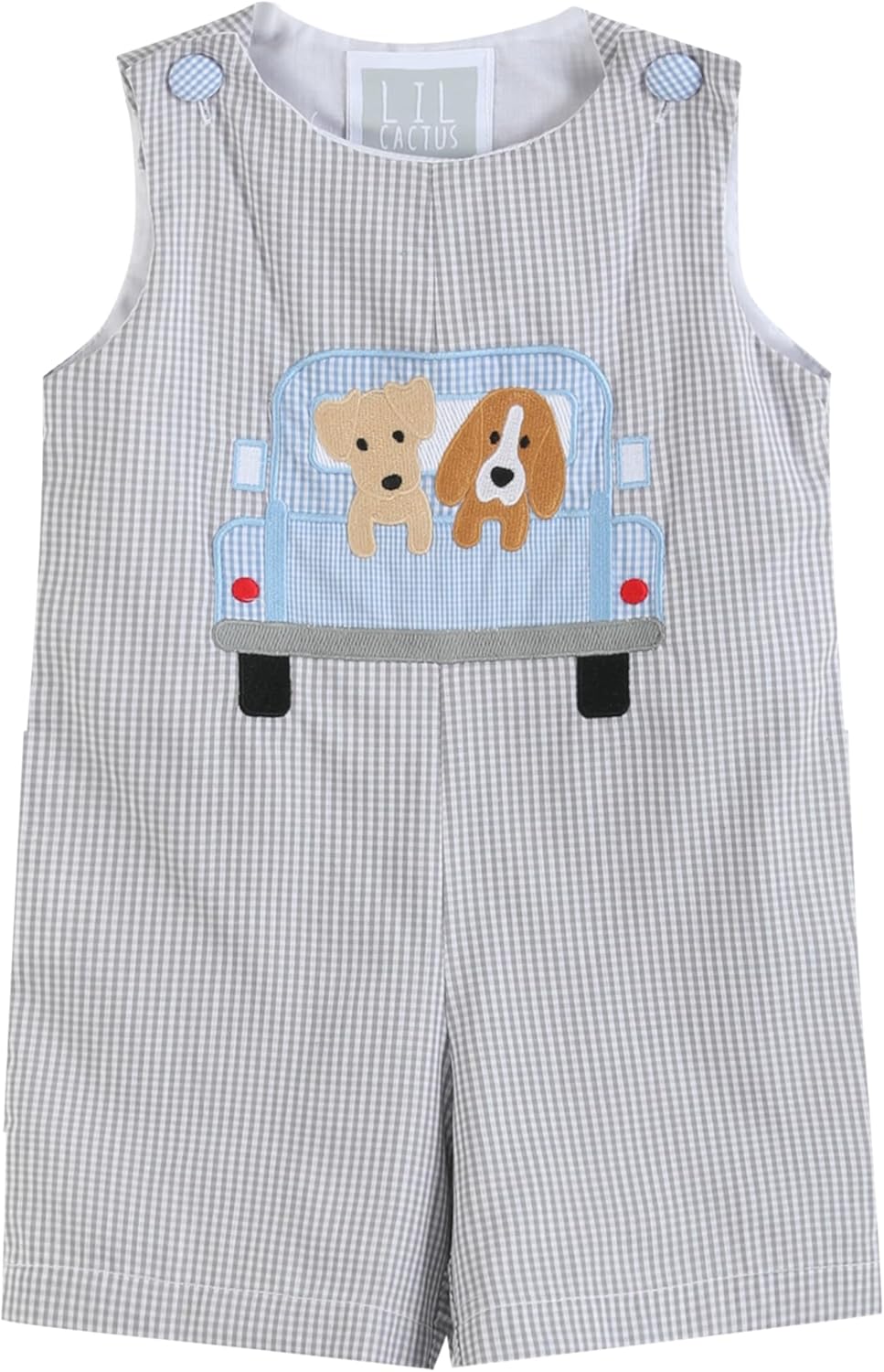 Lil cactus Boys Baby and Toddler Smocked Shortalls