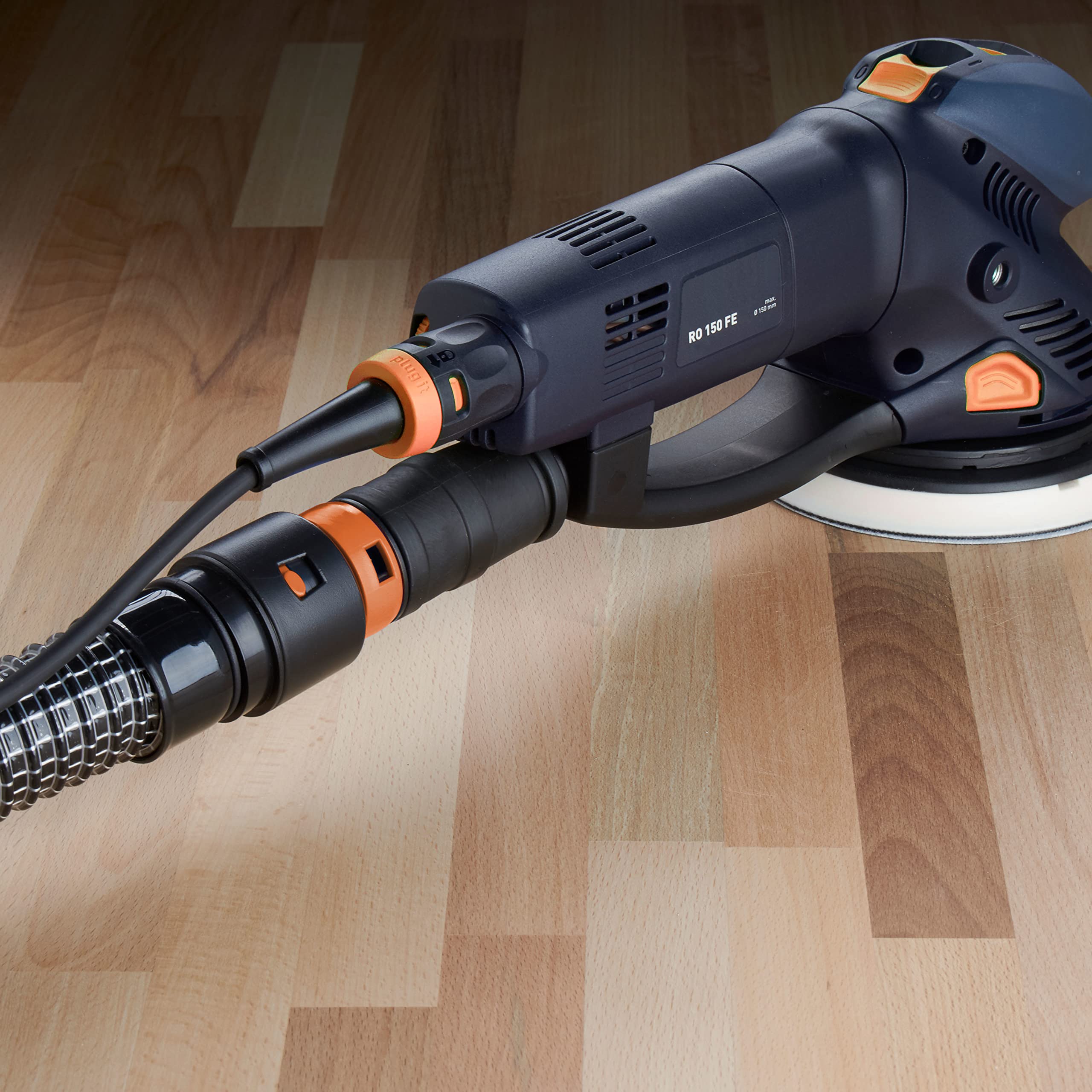 Wfix Elektryczna mufa do odkurzacza, adapter ⌀ 25-35 mm, odkurzacz przemysłowy, adapter węża kompatybilny z Festool, Bosch, Makita itp