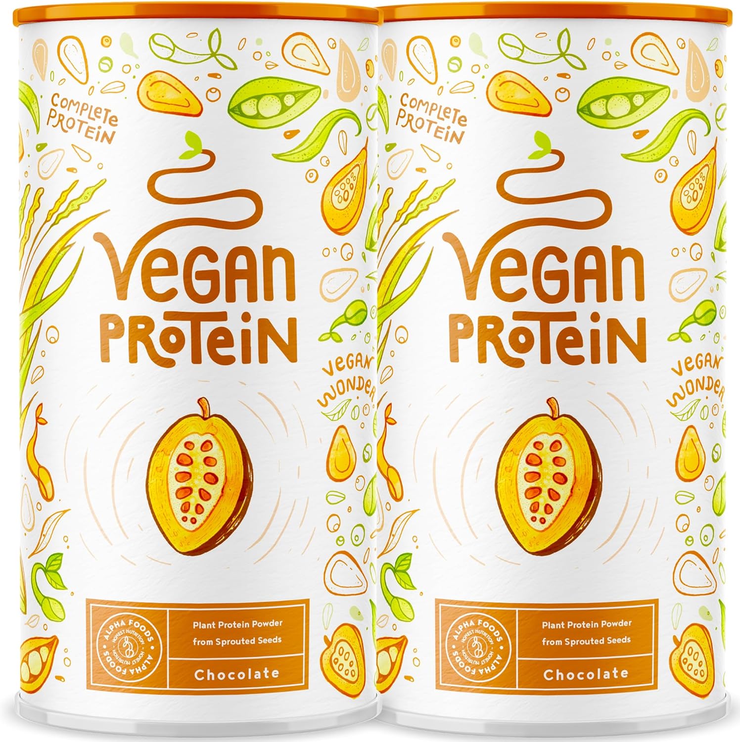 Vegan Protein SCHOKOLADE Pflanzliches Proteinpulver mit Reis, Soja