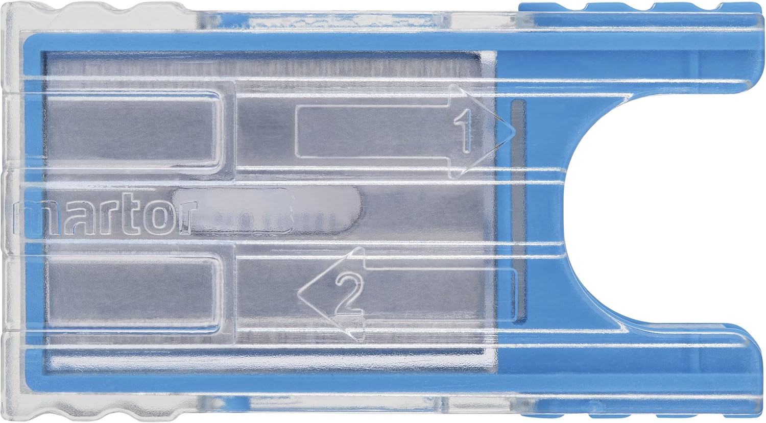 MARTOR 10 x Industrial Blades, Replacement Blades Cutters, Safety Knife, 18.5 mm, Sharp, in Dispenser, 4-fold usable, No. 92043