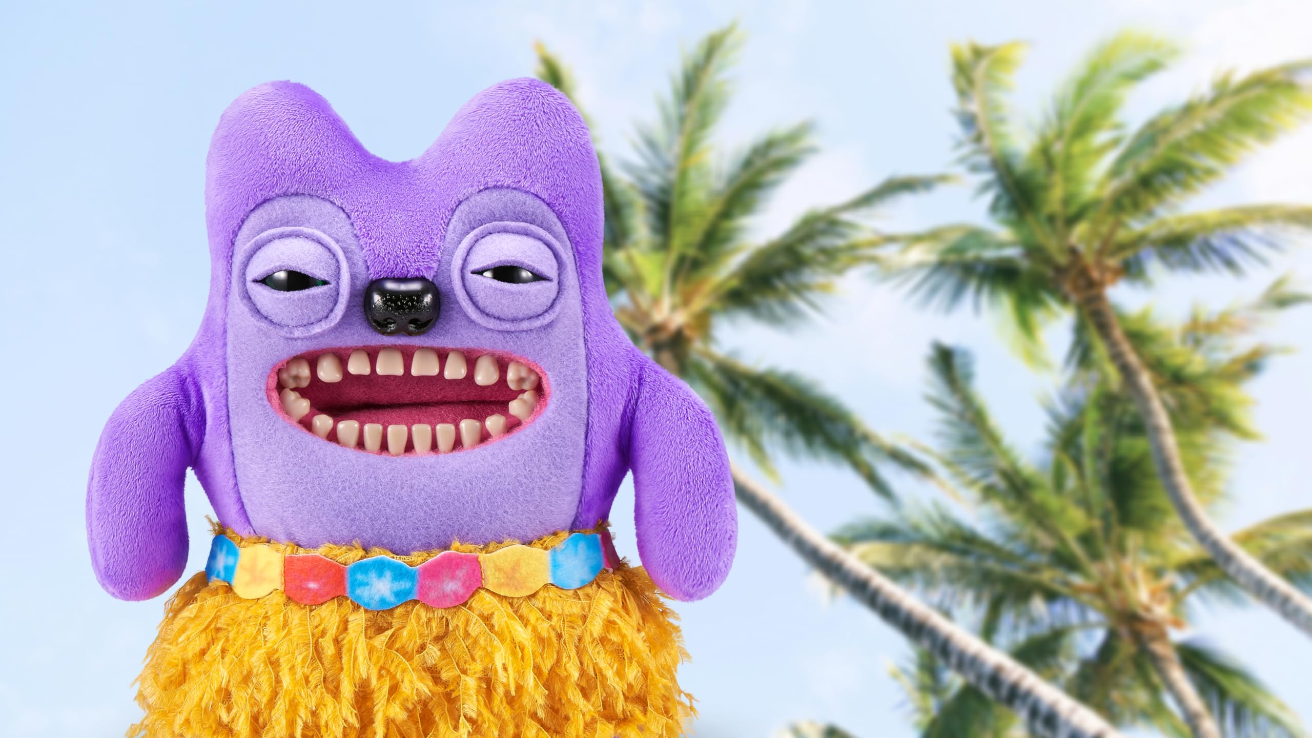 Fuggler Vacay Vibes by ZURU, Funny Ugly Monster, Plush, Collectible, Toy (Mr Buttons - Multi)