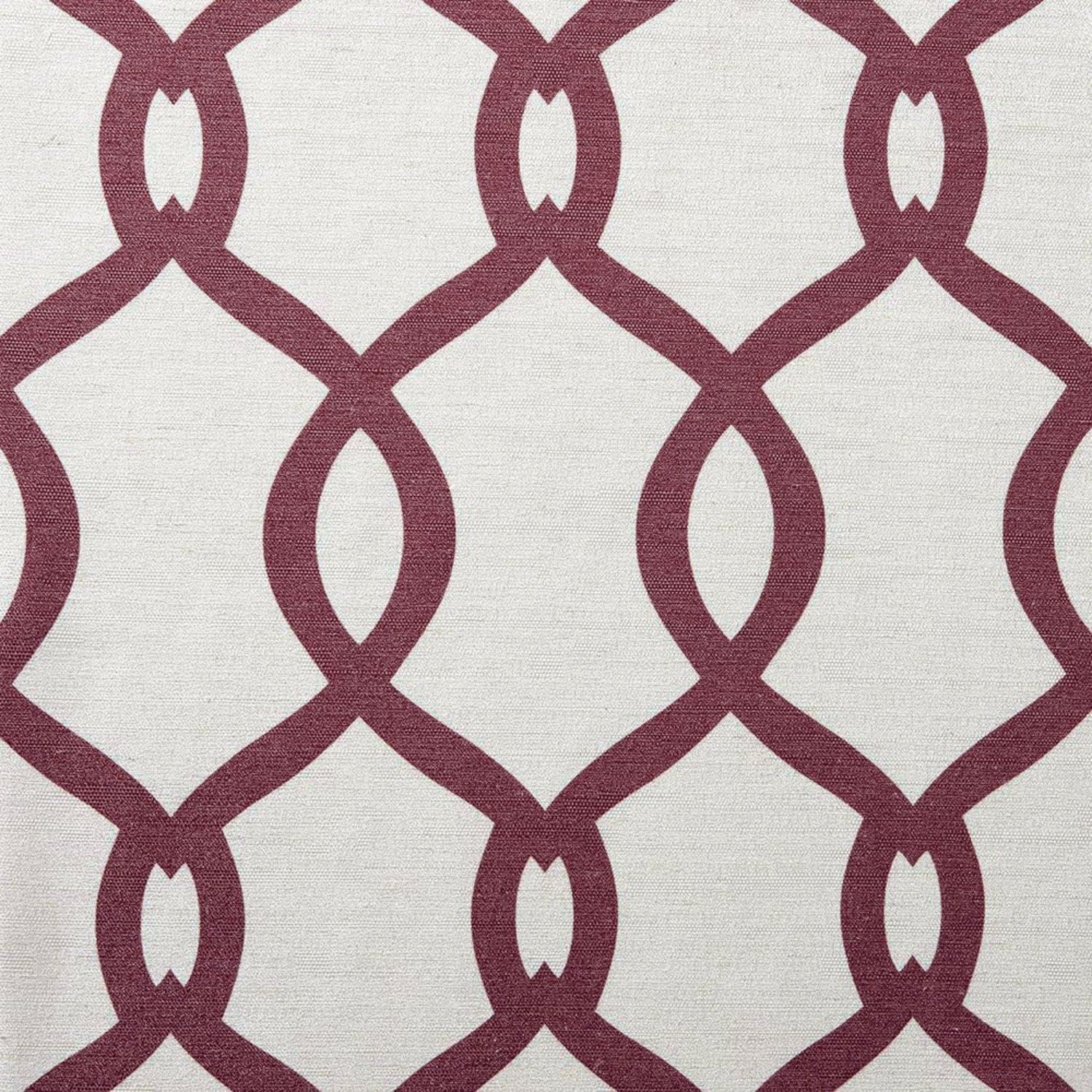 Exclusive Home Kochi Light Filtering Linen Blend Grommet Top Curtain Panel Pair, 54"x84", Burgundy