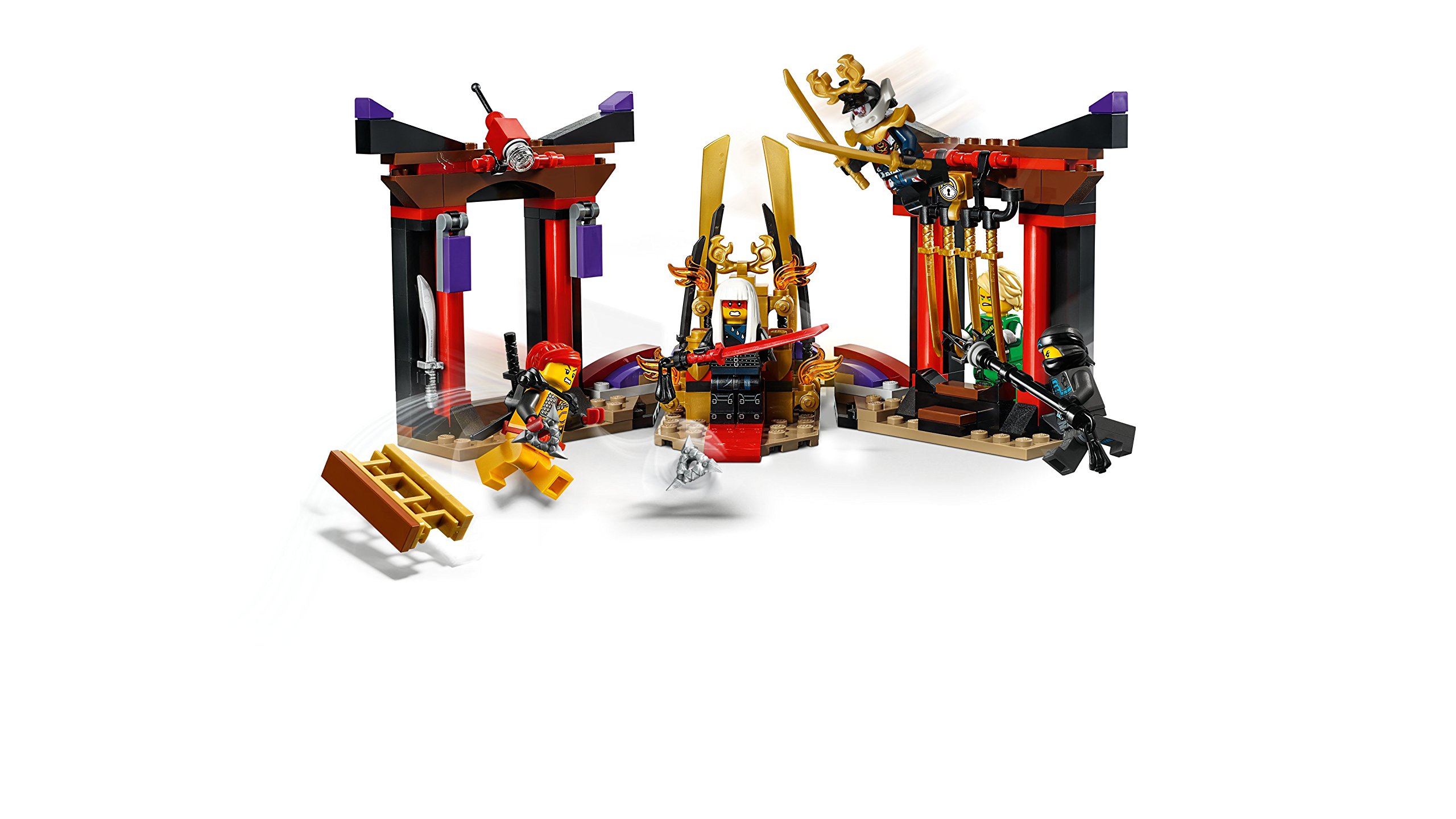 lego ninjago duelo en la sala del trono
