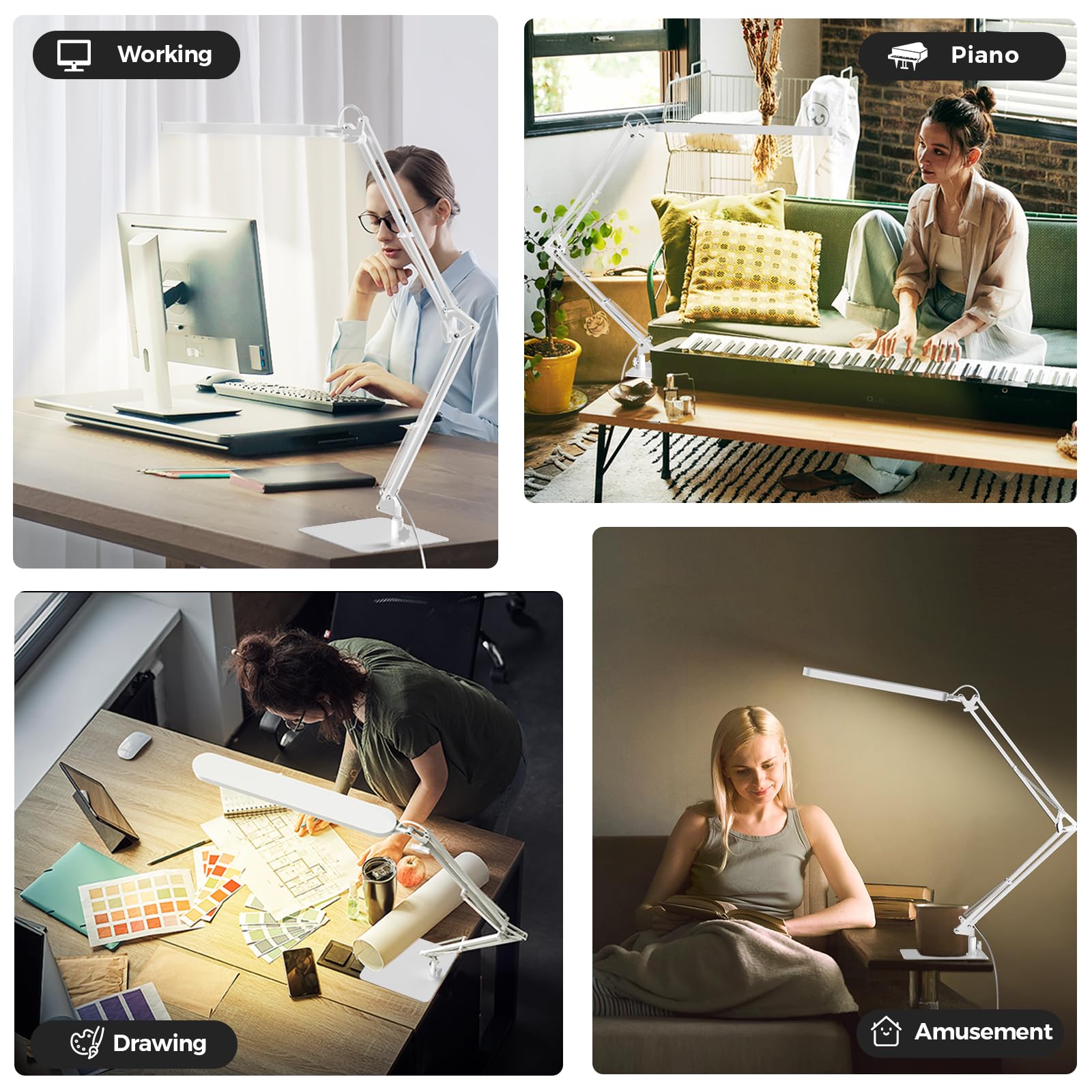 SKYLEO LED Desk Lamp - Adjustable & Dimmable -6