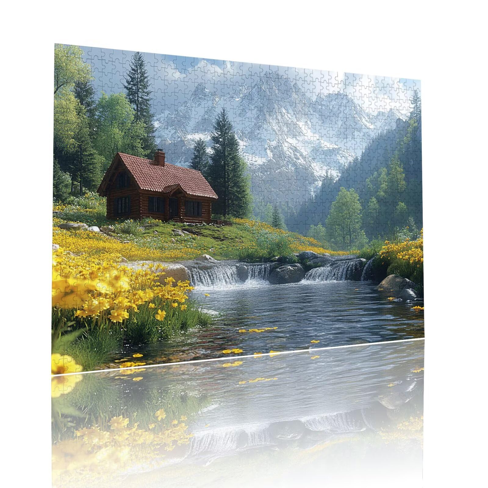 Puzzle dla dorosłych, 5000 elementów, krajobraz górski, Educa Jigsaw dla dzieci od 8 lat, dla dziewcząt i chłopców, dorośli Impossible klasyczne puzzle, ciężkie, wymagające, zabawne, prezenty 105 x