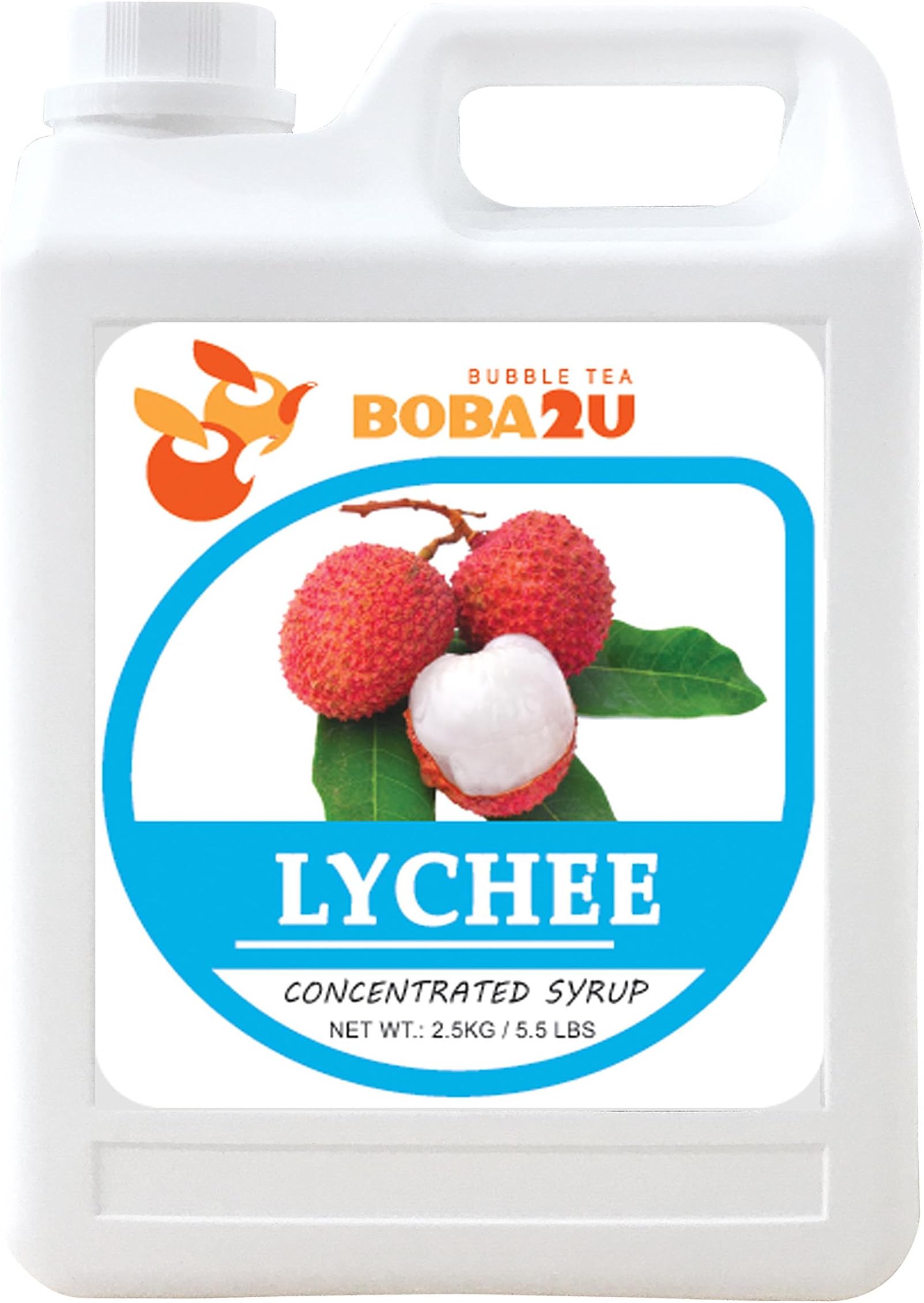 BOBA2U CONCENTRATED SYRUP LYCHEE 5.5 LBS