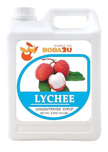 BOBA2U Lichi concentrado de jarabe de 55 libras BOBA2U Lichi concentrado de jarabe de 55 libras