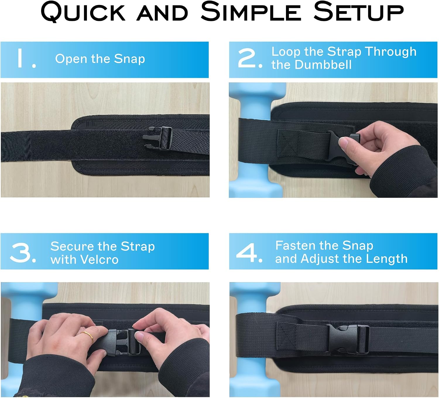 Hip Thrust Belt for Weights - Dumbbell Glute Bridge Exercise Strap Belt - Hipthrust Adjustable Weight Holder Straps for Dumbbells Kettlebells Plates - Home Gym Hip Exercise Workout Trainer