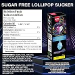 AMOS TastySounds Lollipop, Sans sucre naturel Blueberry Flavor, danse électrique musique audio Candy avec la technologie de conduction osseuse, individuellement enveloppé snack de nouveauté unique pour chaque jour
