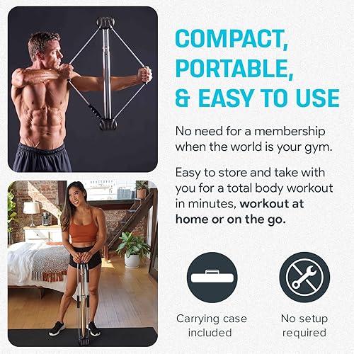 Miniatura 3 de Bullworker - Bow Classic - Ejercitador isométrico y equipo para ejercicios en el hogar, incluye estuche portátil