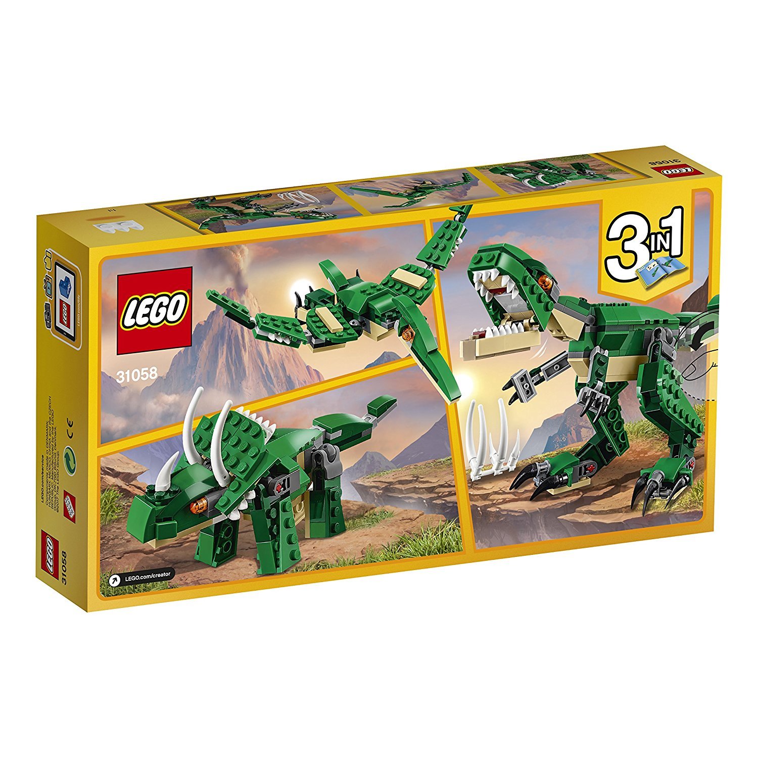 Lego Creator 3 in 1 – Il dinosauro Féroce 31058 – 174 pezzi